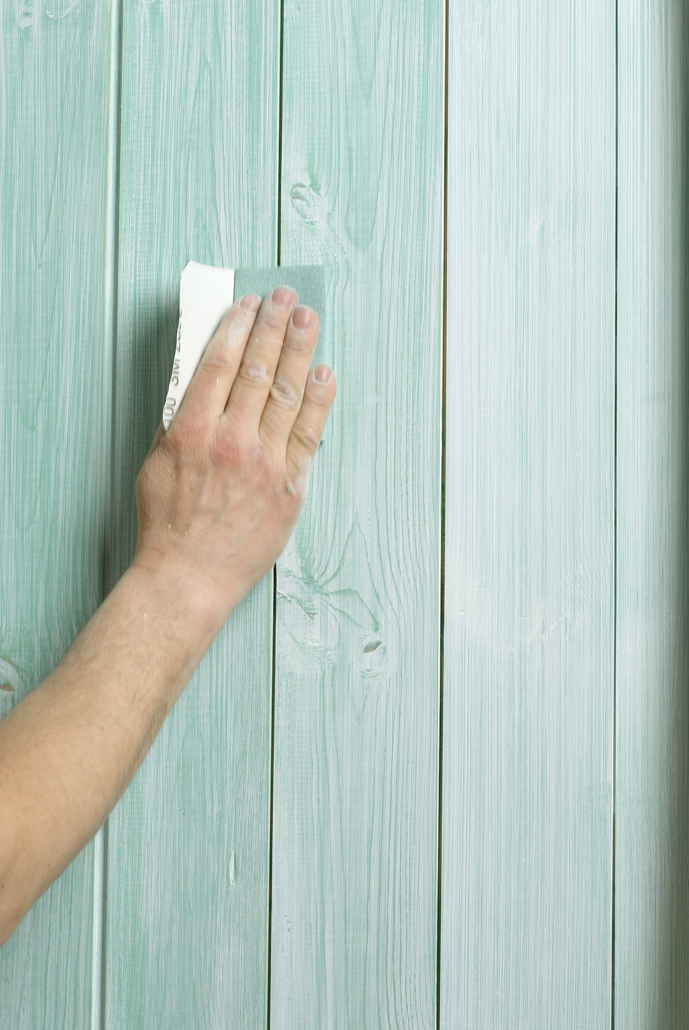 Friske havfarger på veggen