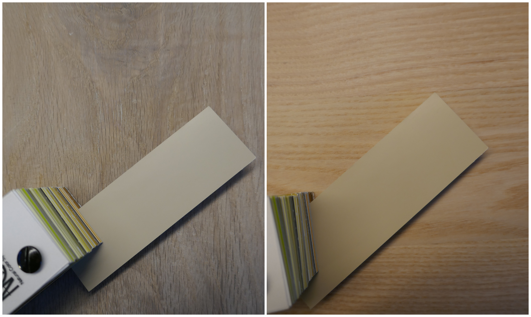 Fargen endrer seg med gulvet