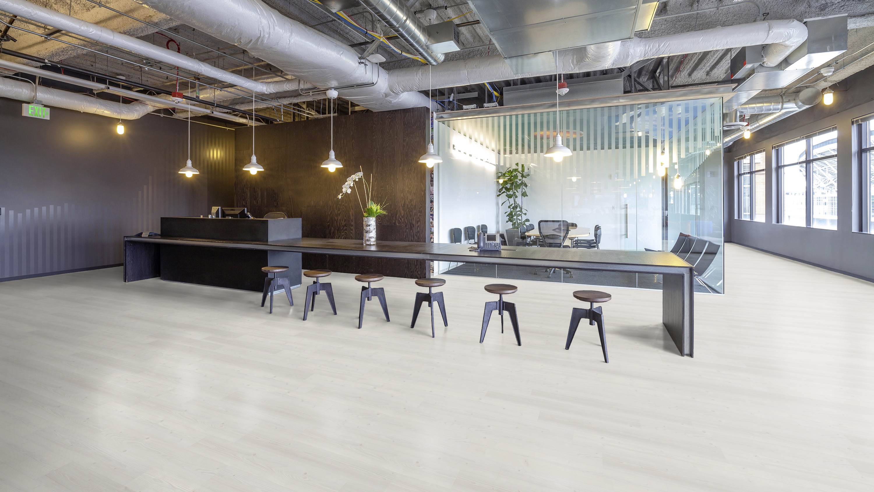 Gulv til kontor og offentlig bygg