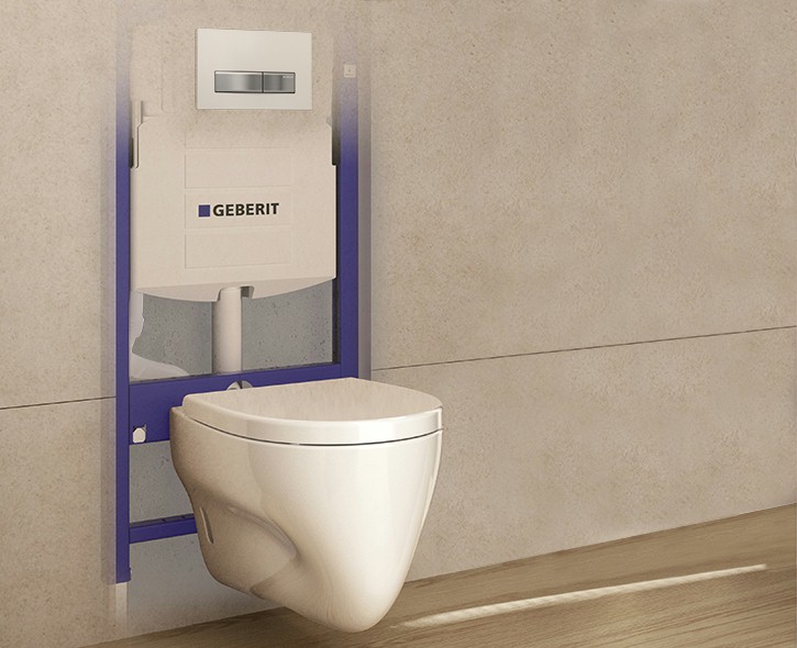 Noen Geberit innebyggingssisterner er utstyrt med luktavsuget Geberit DuoFresh.