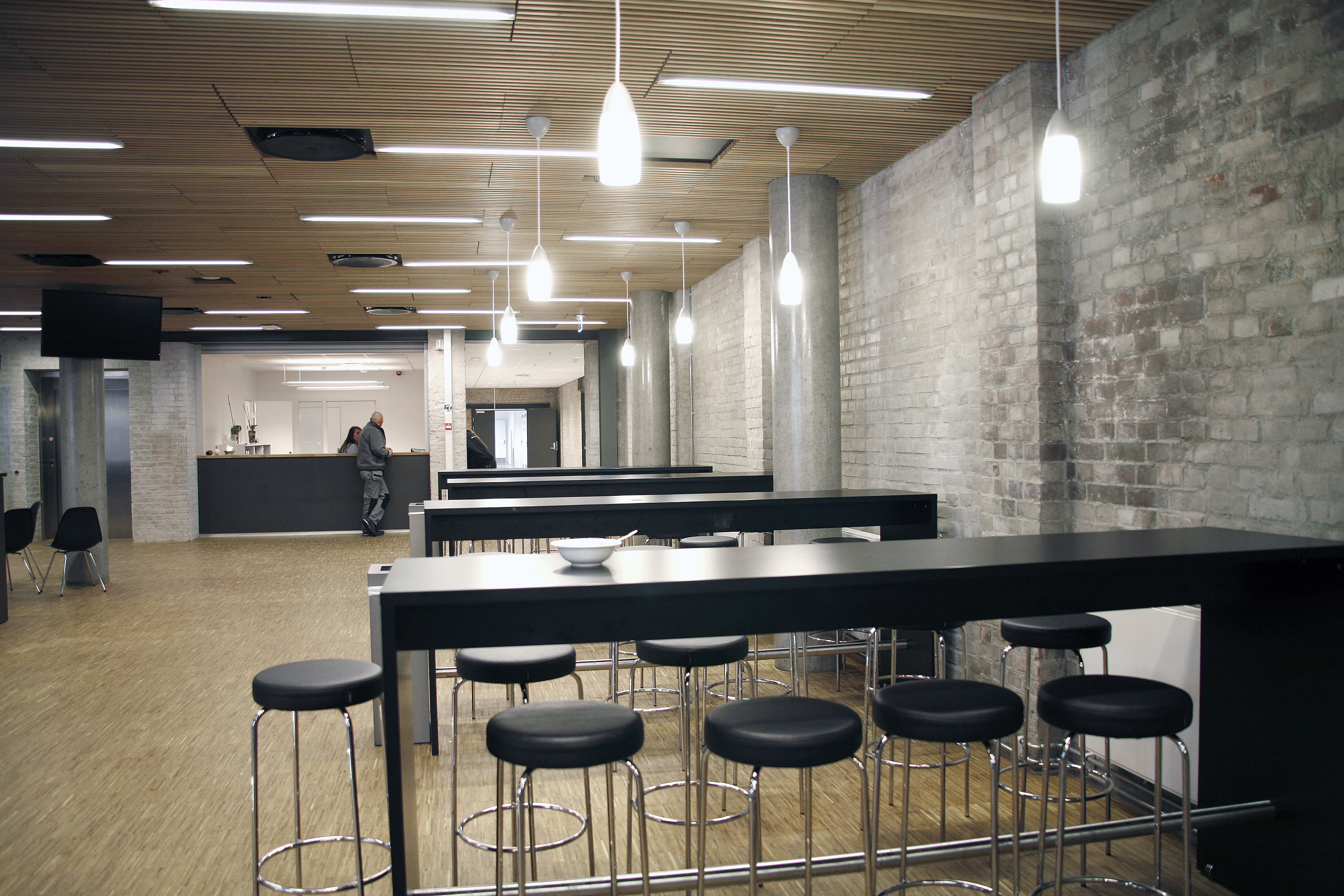 Trendy teglvegg med slemming