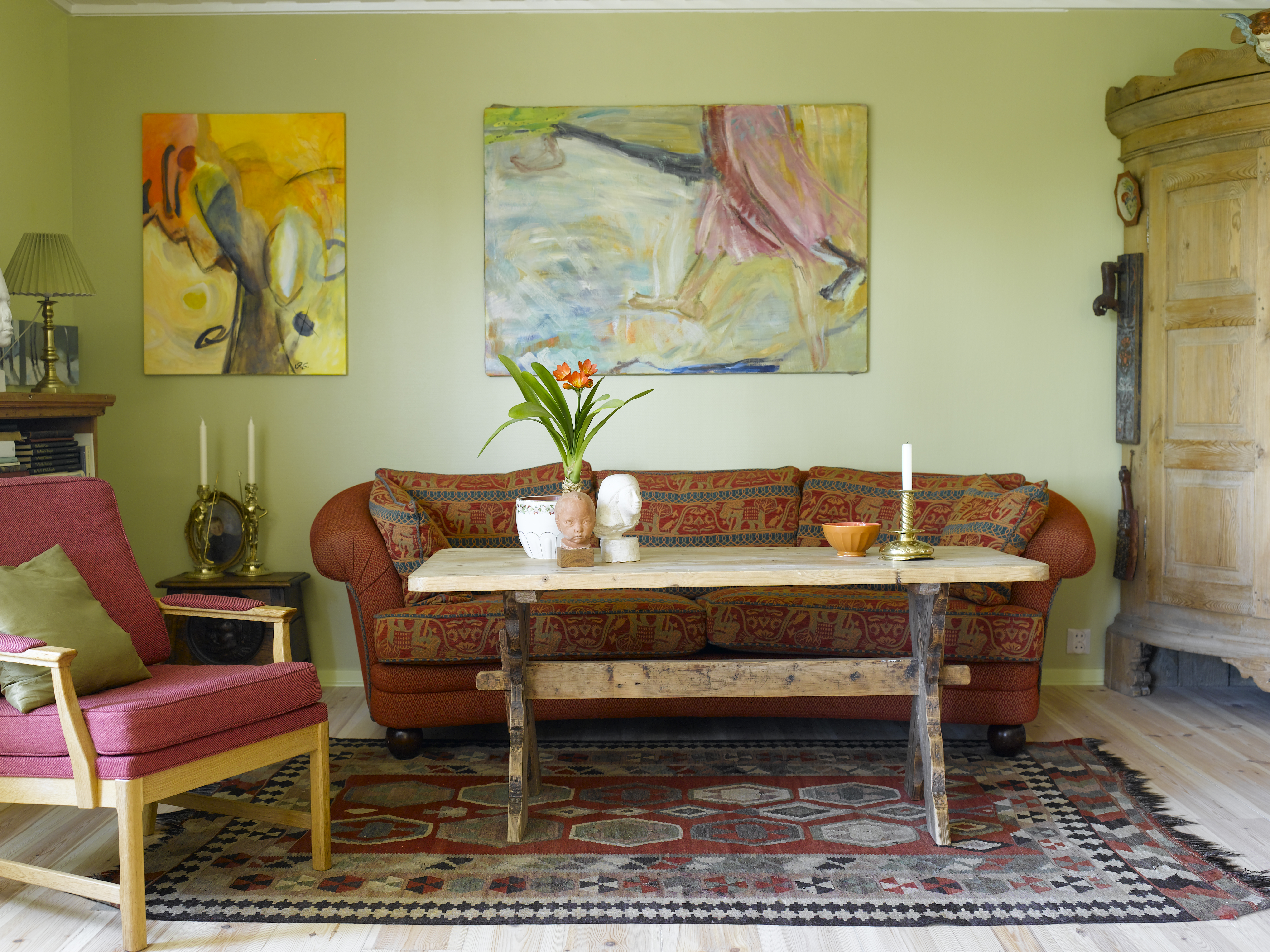 Stuen: Vårgrønn oase