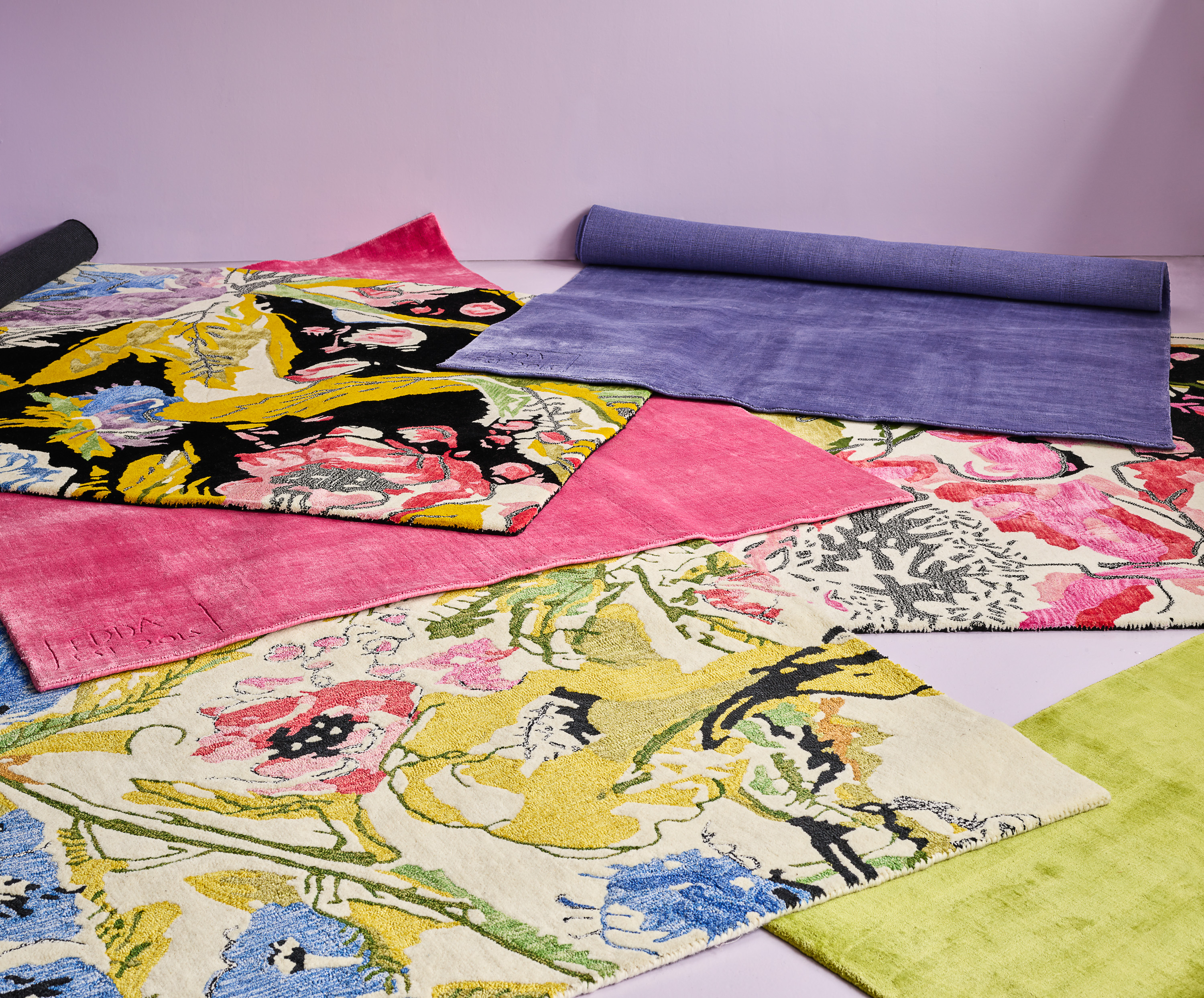 Teppe og tapet fra kolleksjonen EDDA, Storeys og InHouse, Styling Christine Herra.