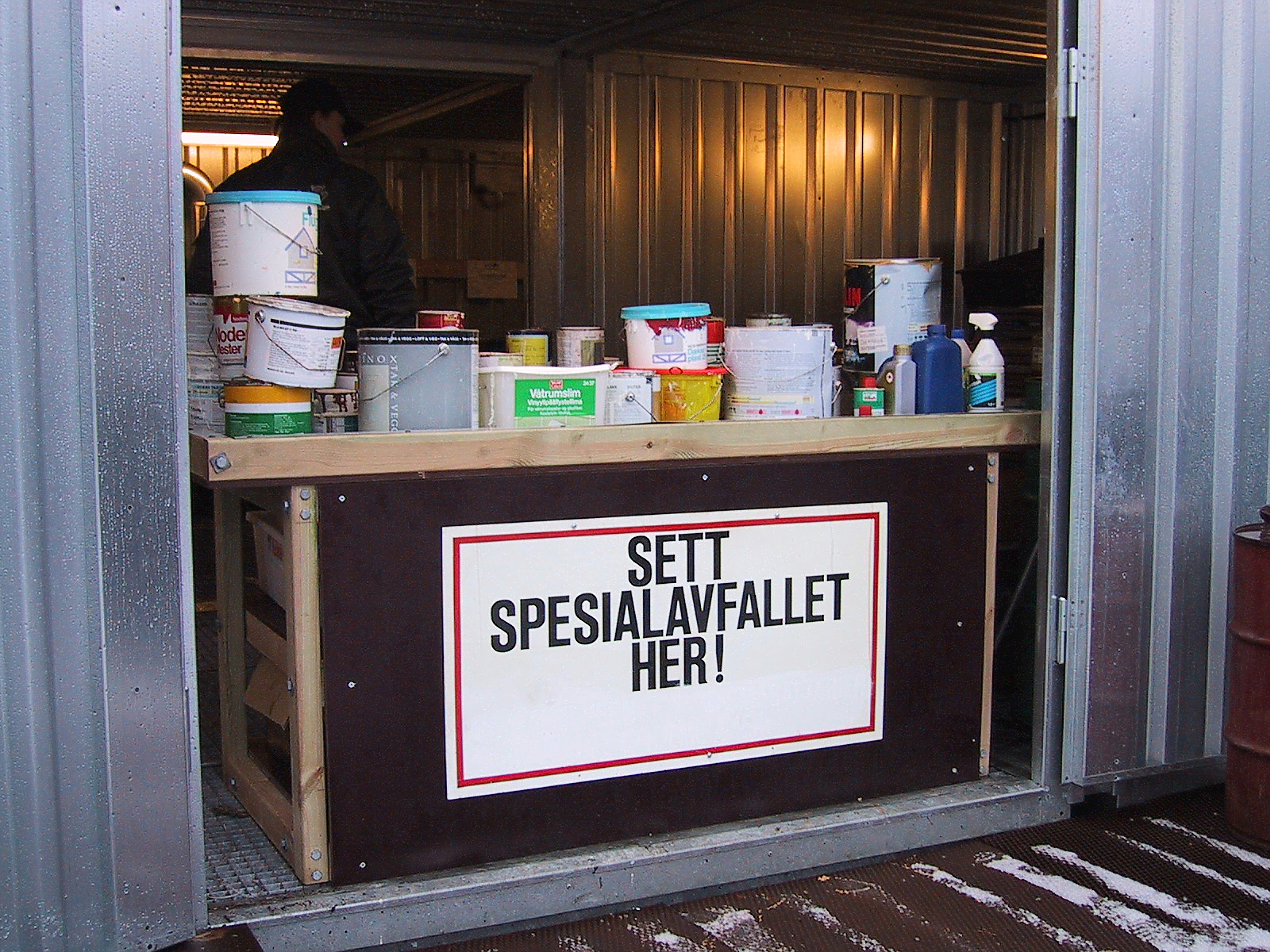 Lever alt spesialavfallet ditt