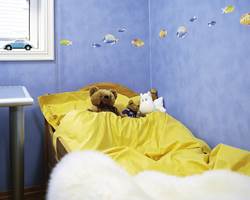 Gult sengetøy i damask gir god komfort. Kvaliteten finnes i mange flotte farger.