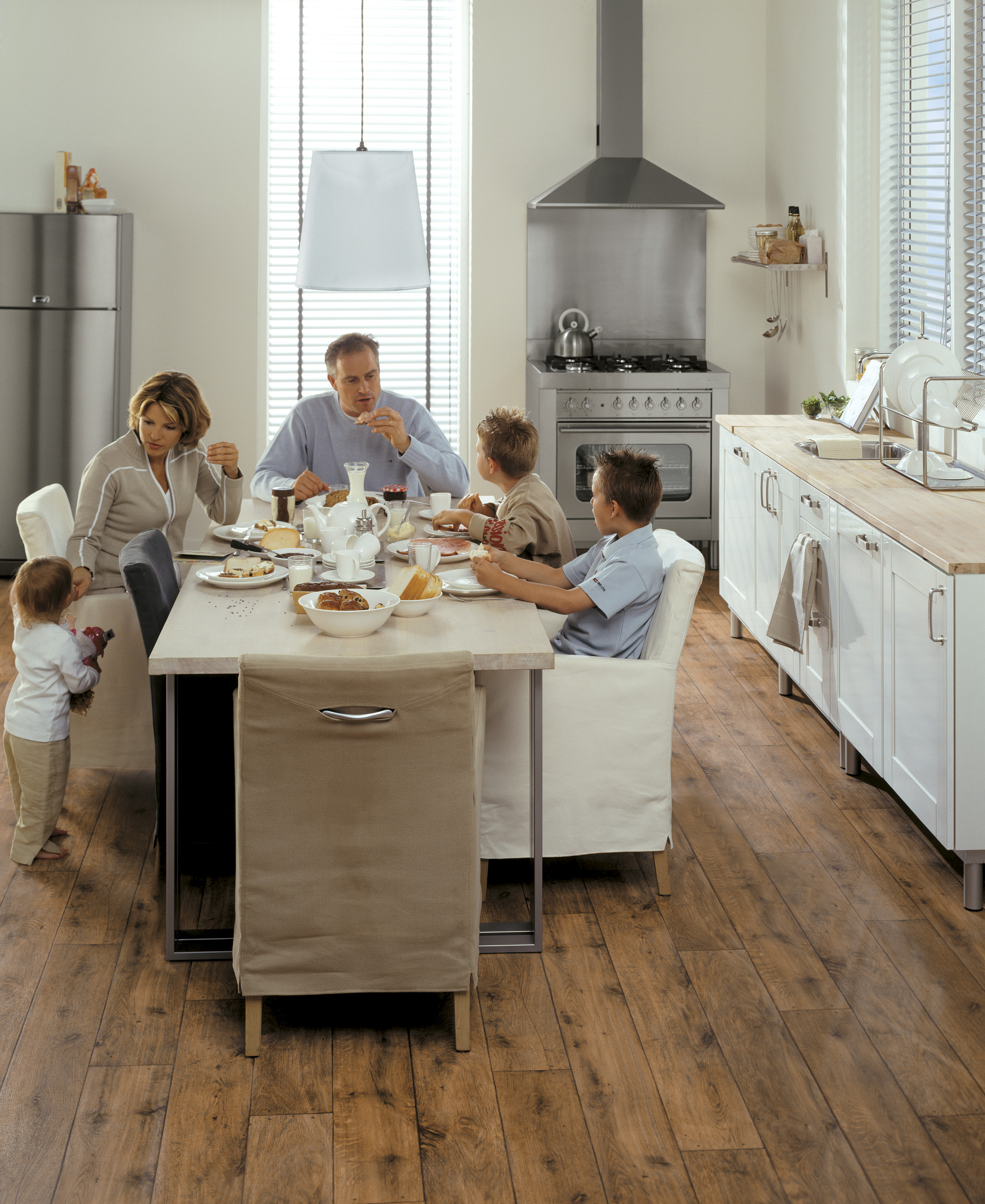 Vinyl i brede plankemønster