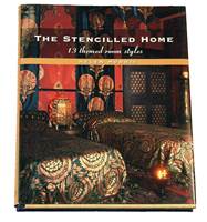 Interessert i lekre sjablontips? Skaff deg denne boken, som viser et helt hus fylt til randen av dekorative sjablonmotiv.