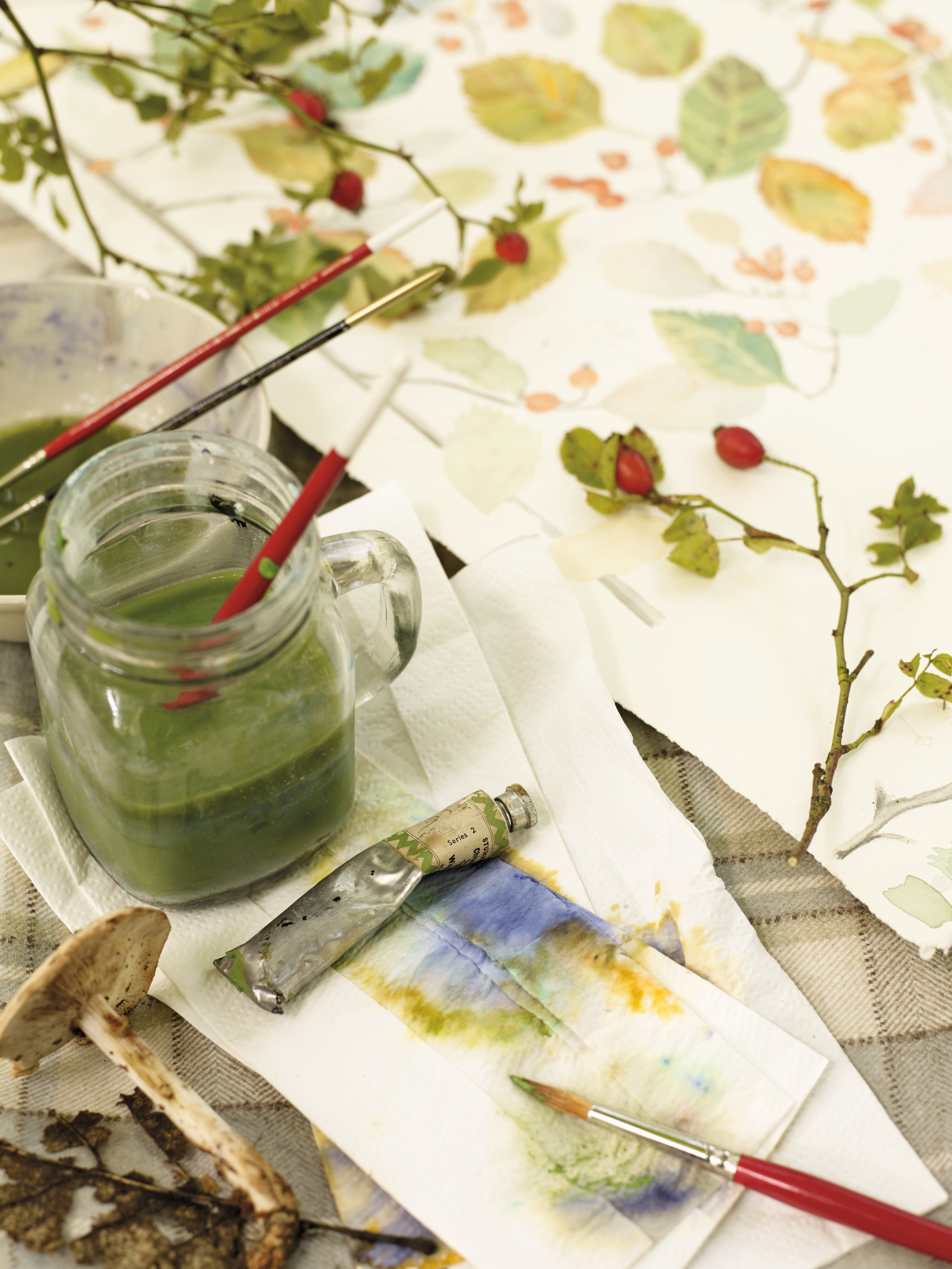 Kvalitet er viktig, og vi investerer gjerne mer i godt håndarbeid. Fra kolleksjonen Woodland Walk fra Sanderson (INTAG).