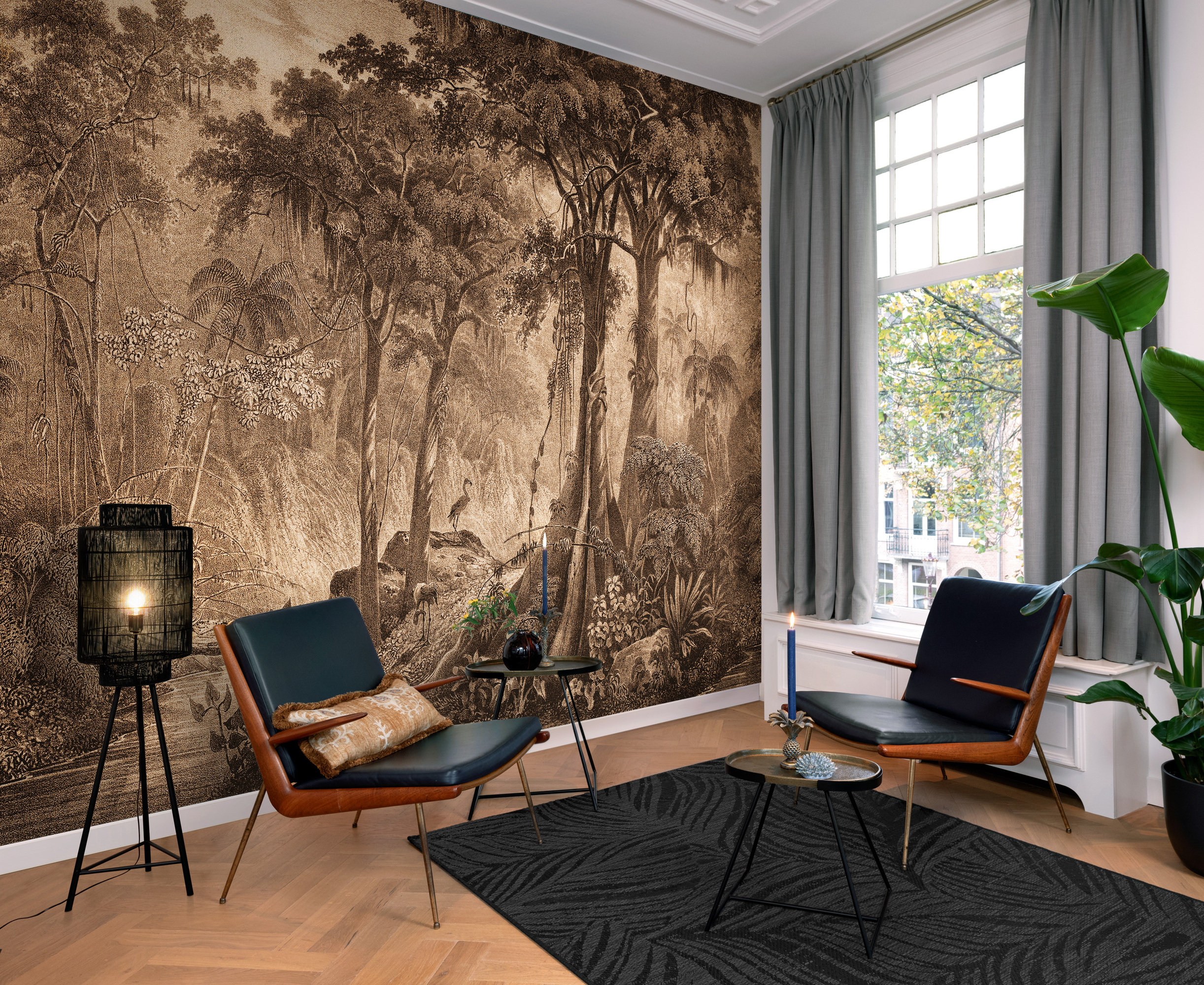 naturtapet bruntoner