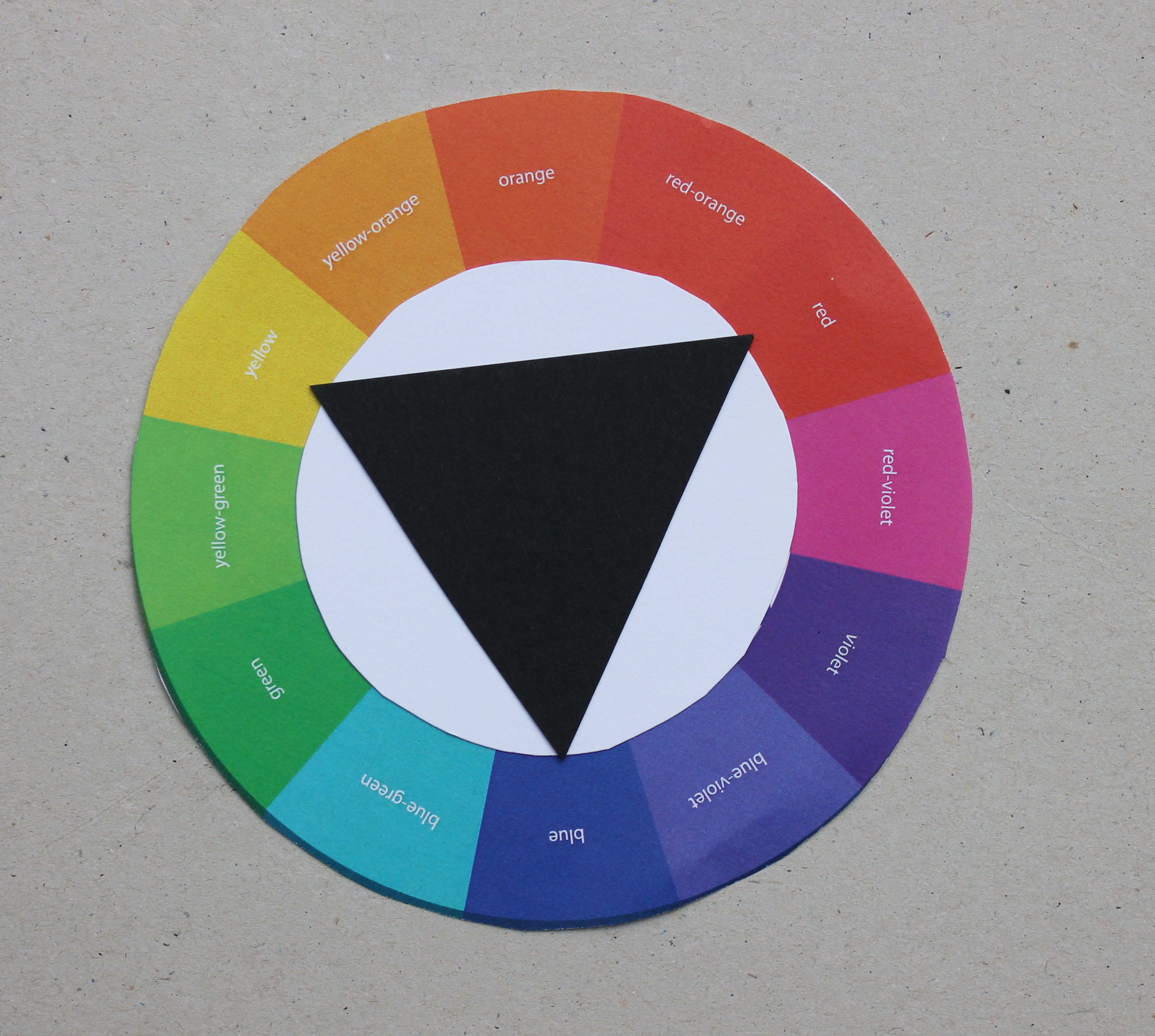 LIKESIDET: En av treklangene vi får med en likesidet trekant er blå-rød-gul. (Foto: Bjørg Owren/ifi.no)