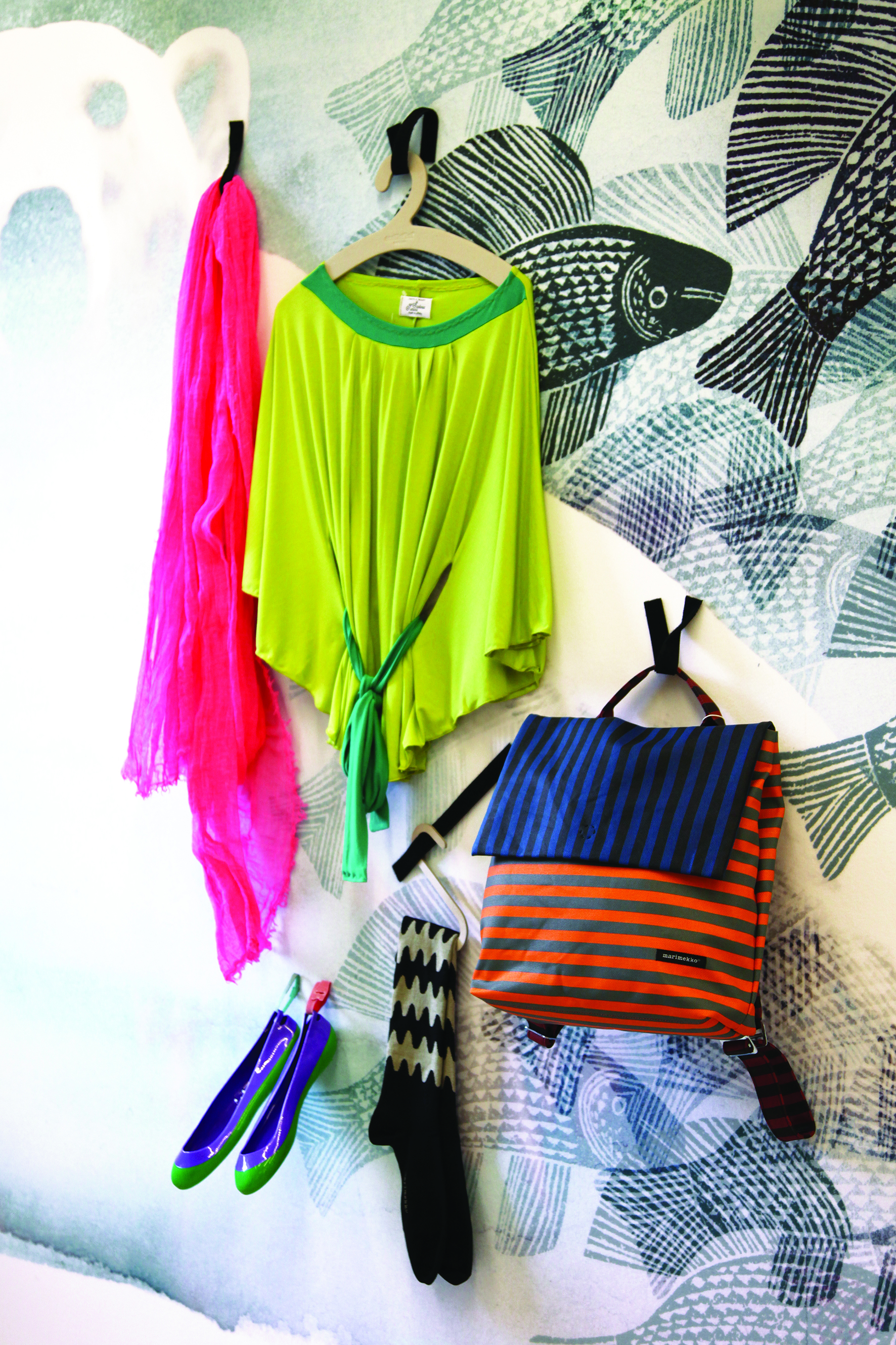 Borrelåstapetet er ideelt i en gang. Eller hva med barnerommet?