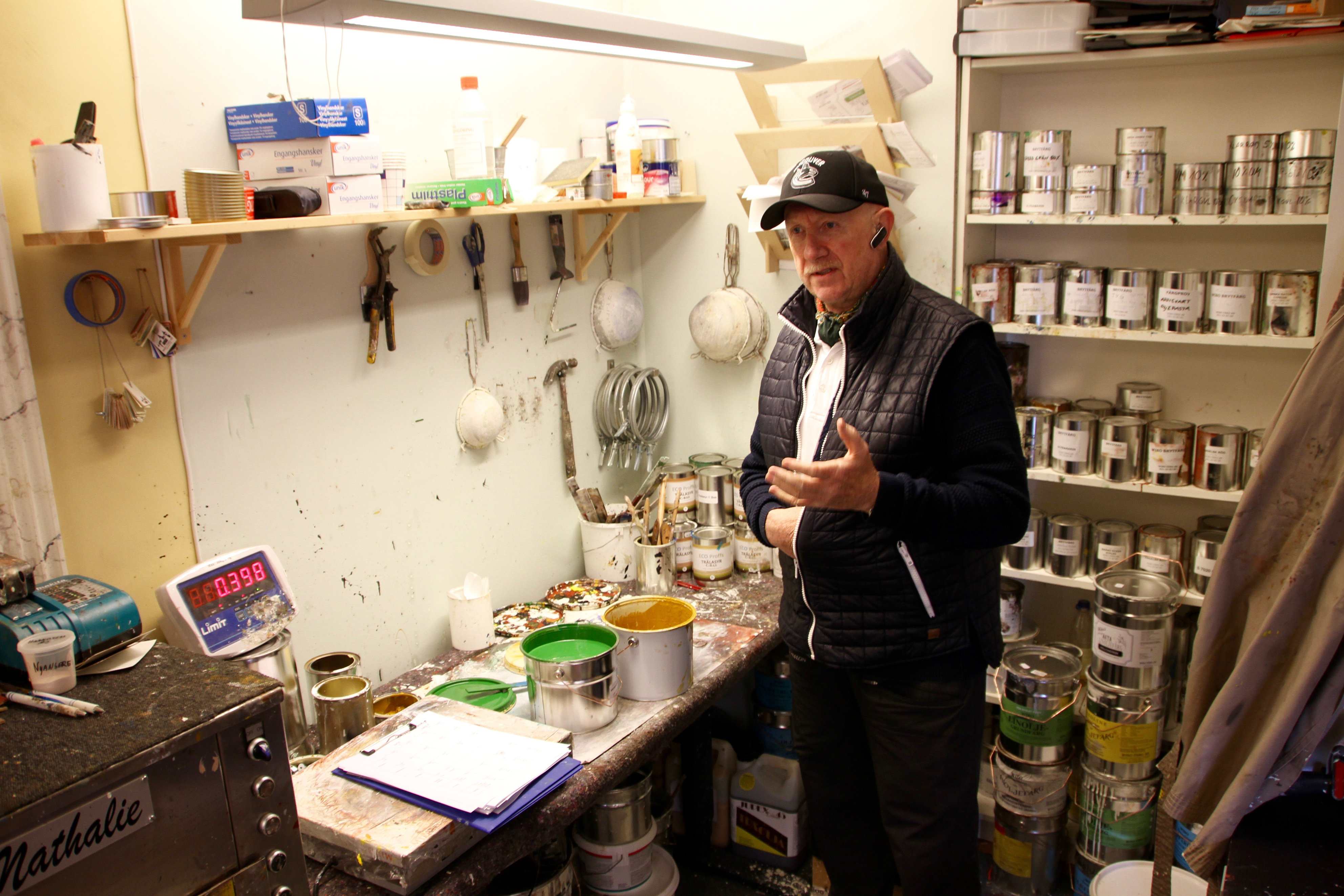 Brenner for linoljemaling