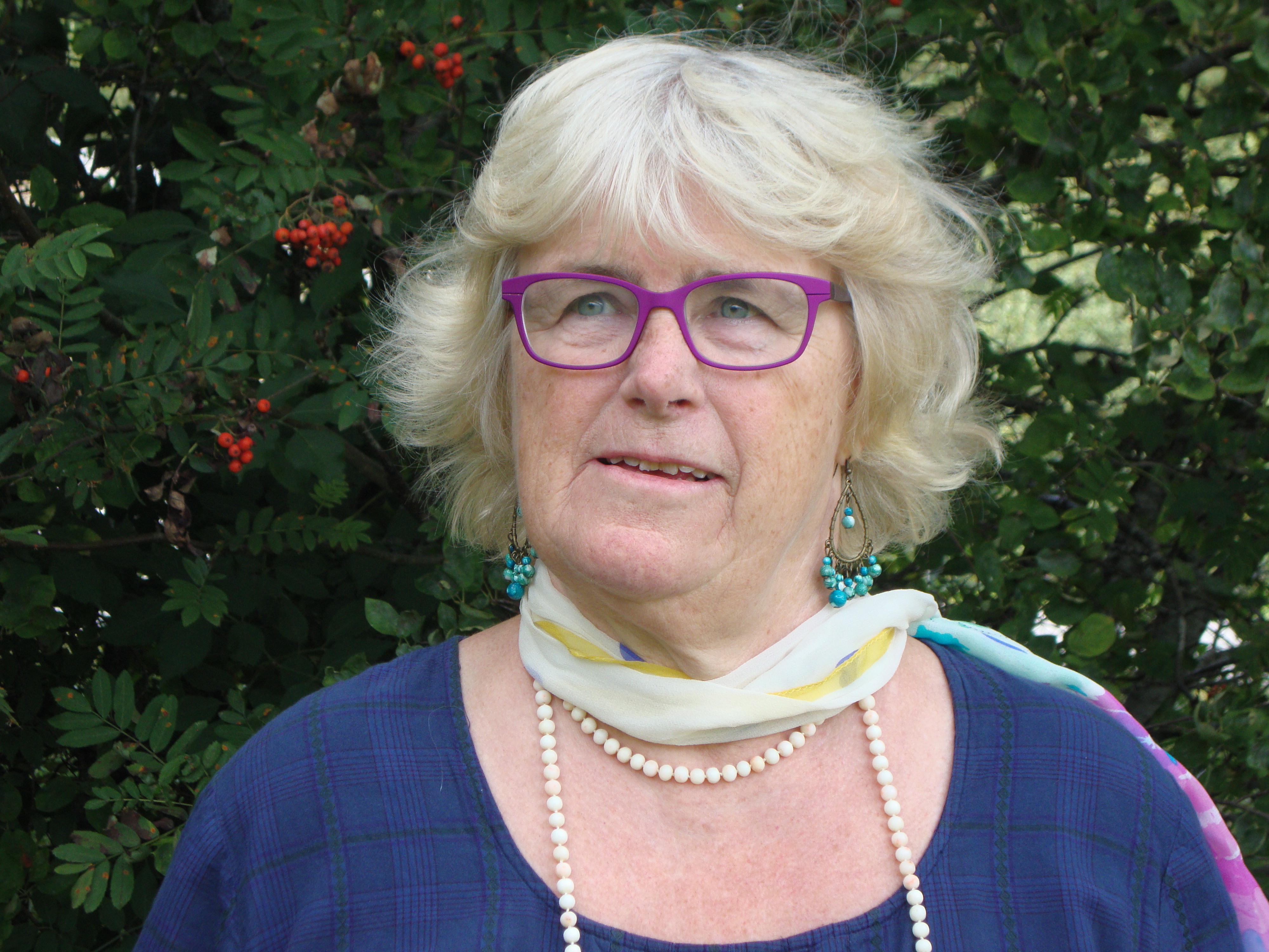 Karin Fridell Anter anbefaler alle &aring; teste fargen p&aring; eget hus.