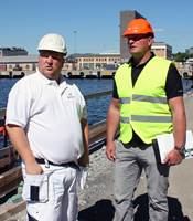 Prosjektleder Karstein Midthjell og Lars R. Johannessen, distrikssjef hos Casco.