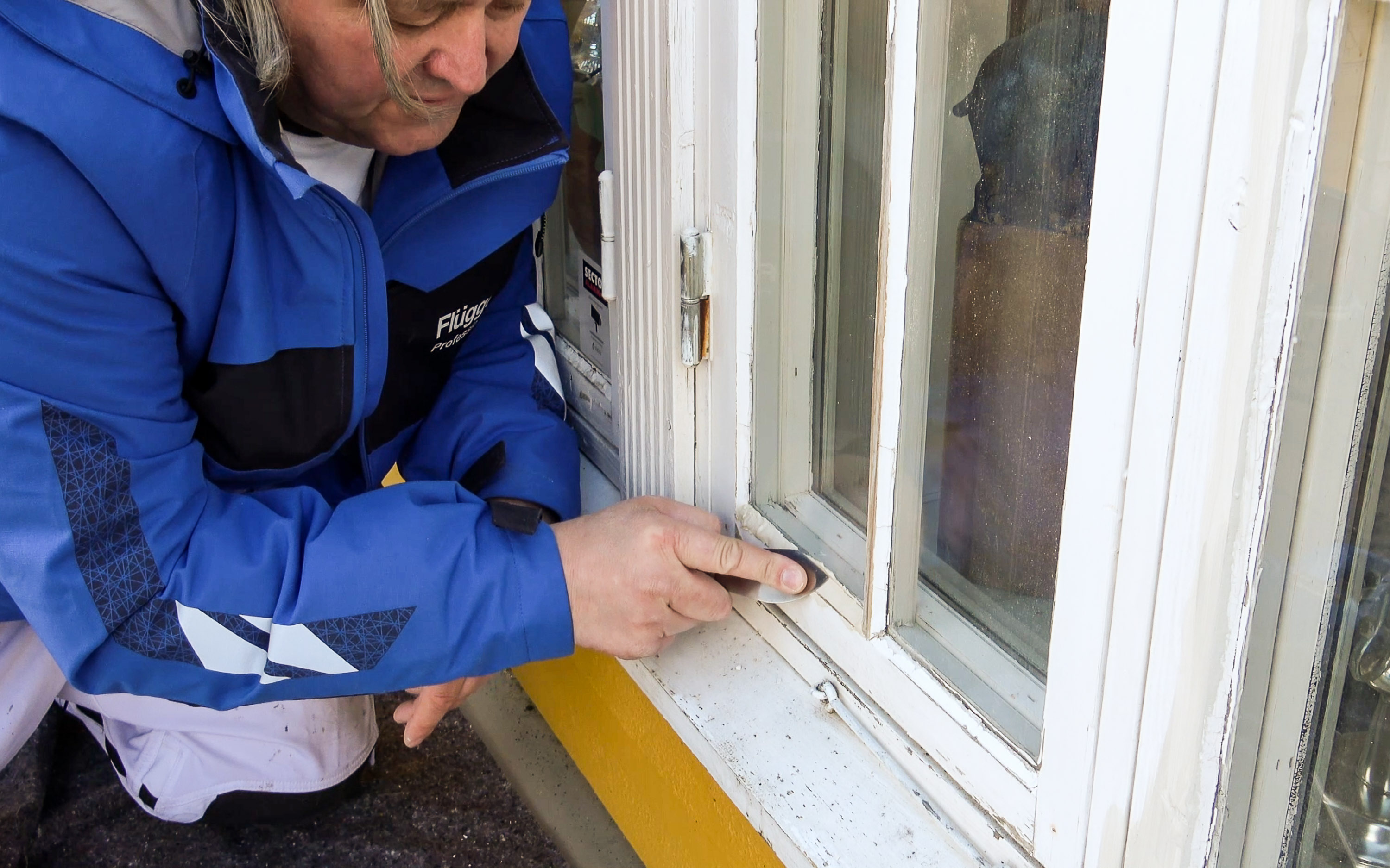 kittkniv til utjevning av falsen