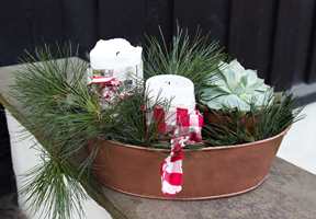 <b>FOR ANLEDNINGEN:</b> Pyntet til jul. Ellers i året er den noe mer nedtonet, og fylt med grønne planter. 