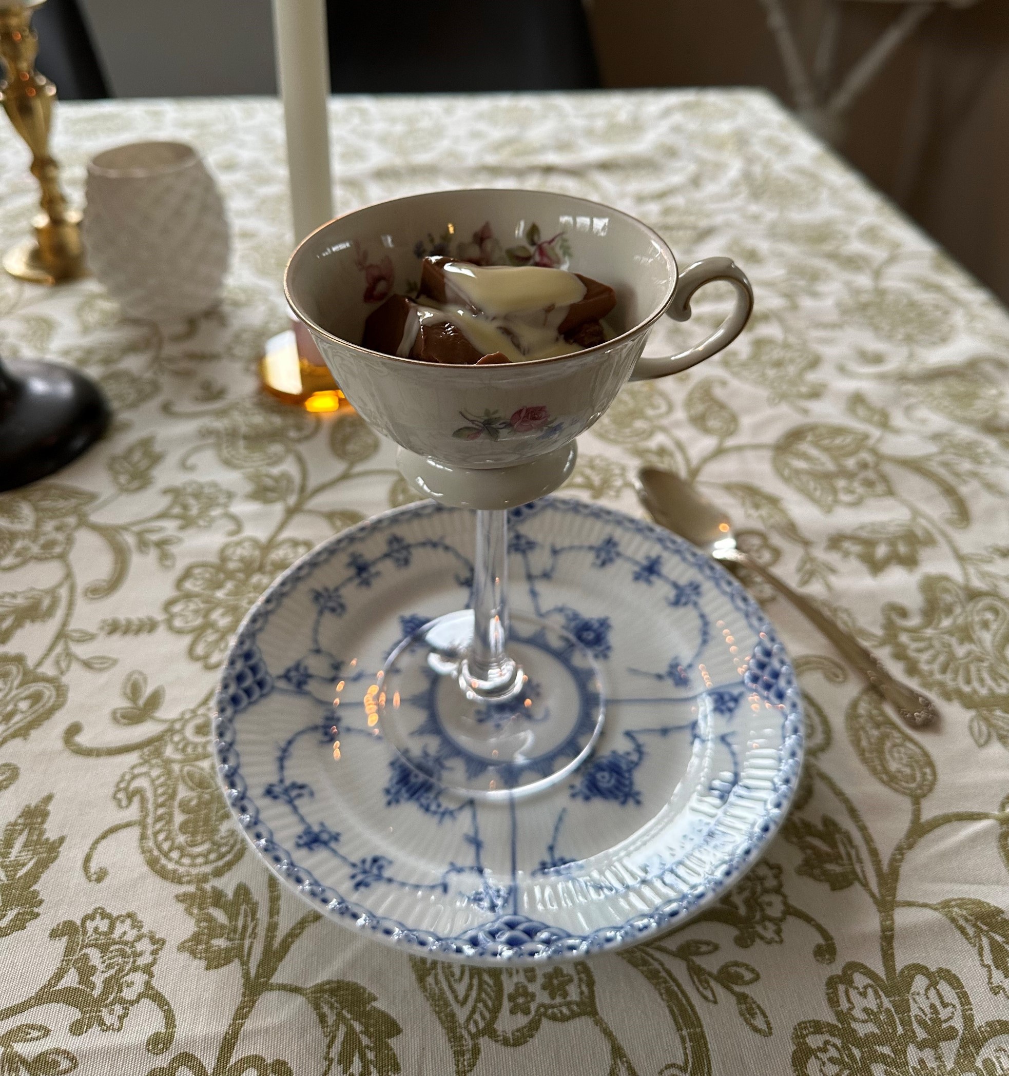 dessertskål med lim