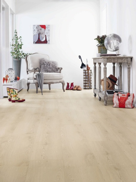 Lyse gulv er populært - også i laminat.