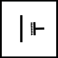 Tapetsymbol: Lim påføres veggen