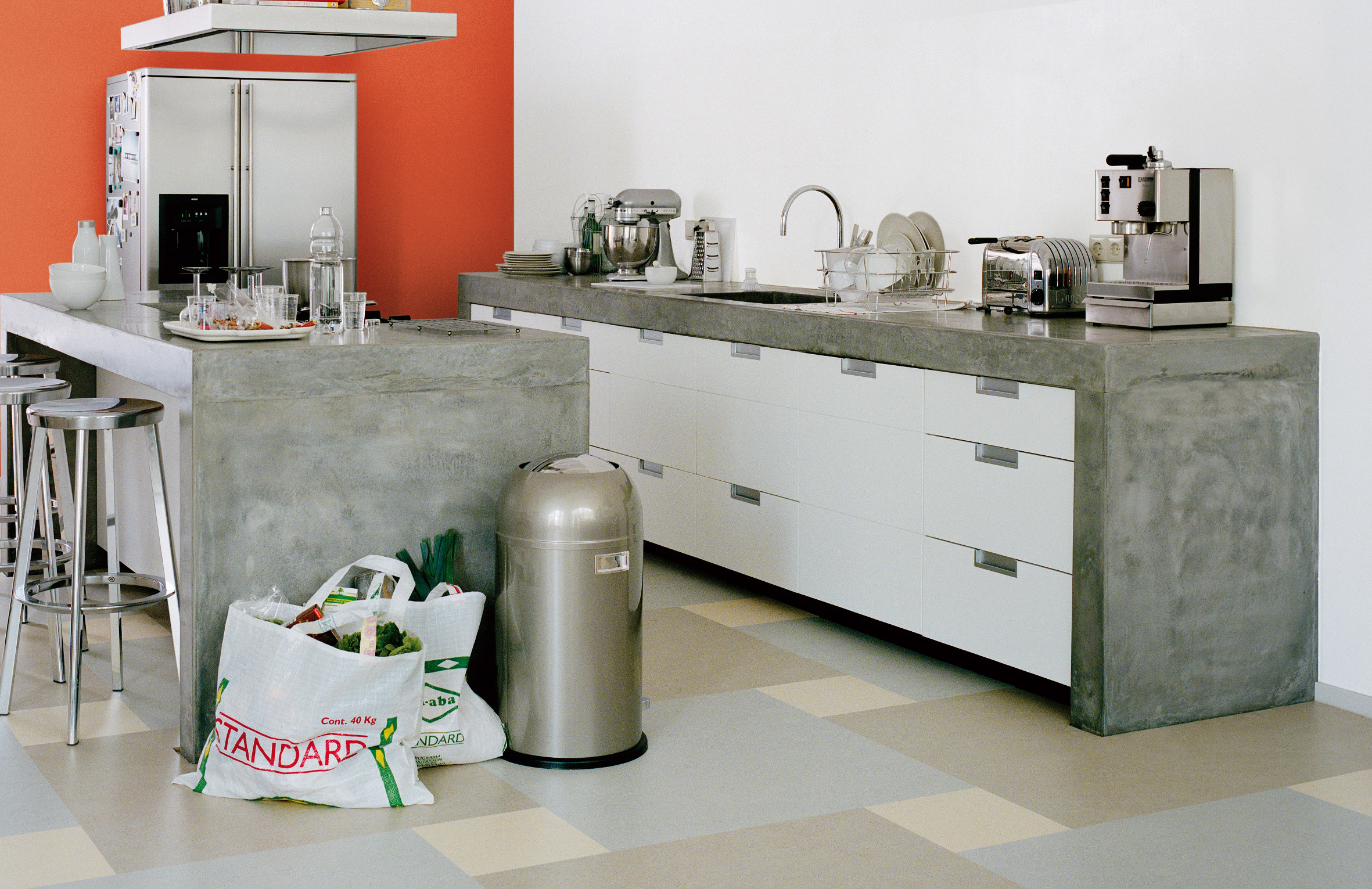 Linoleum til kjøkkengulvet