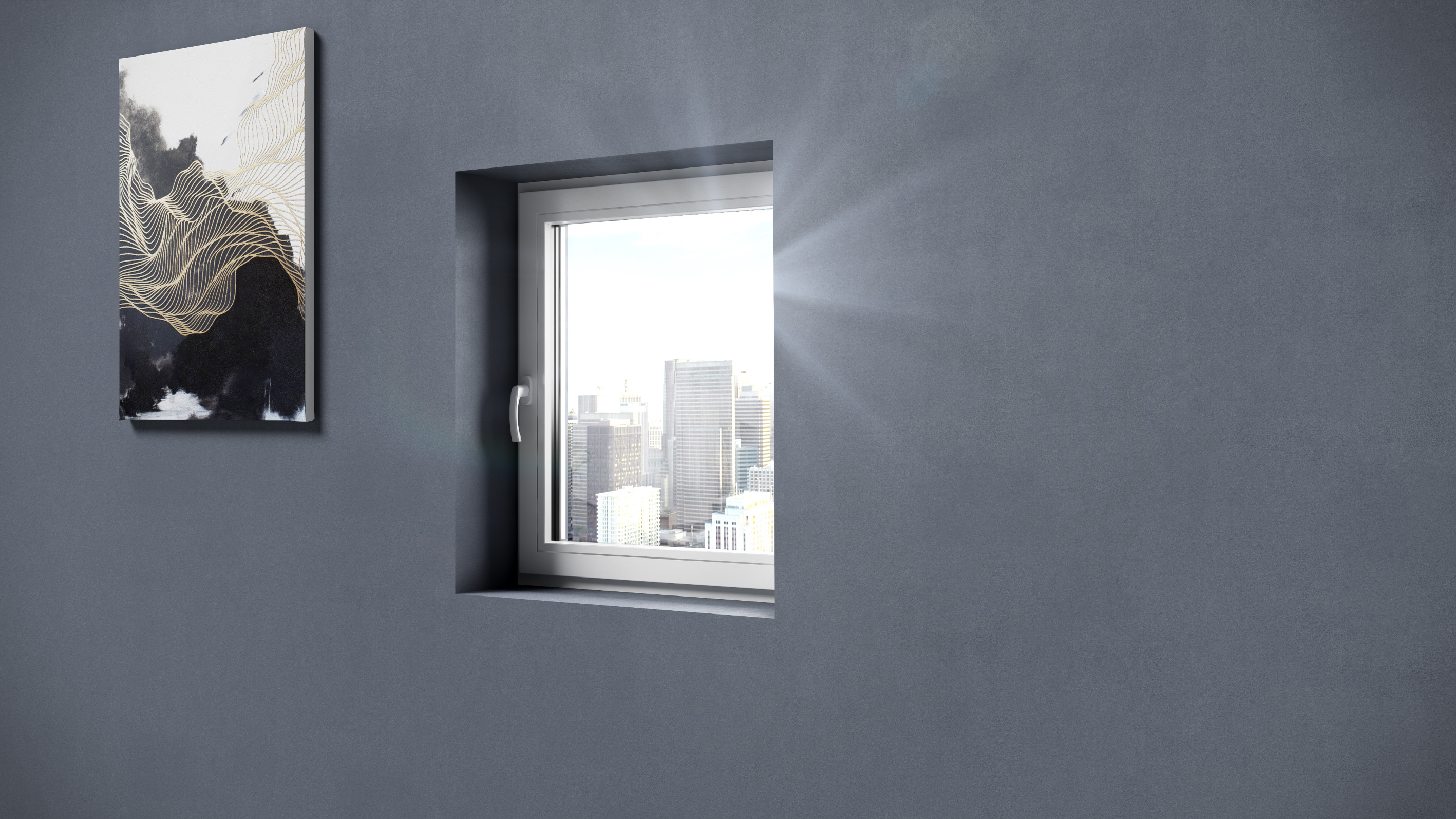 Moderne kjøkken - listfrie vinduer