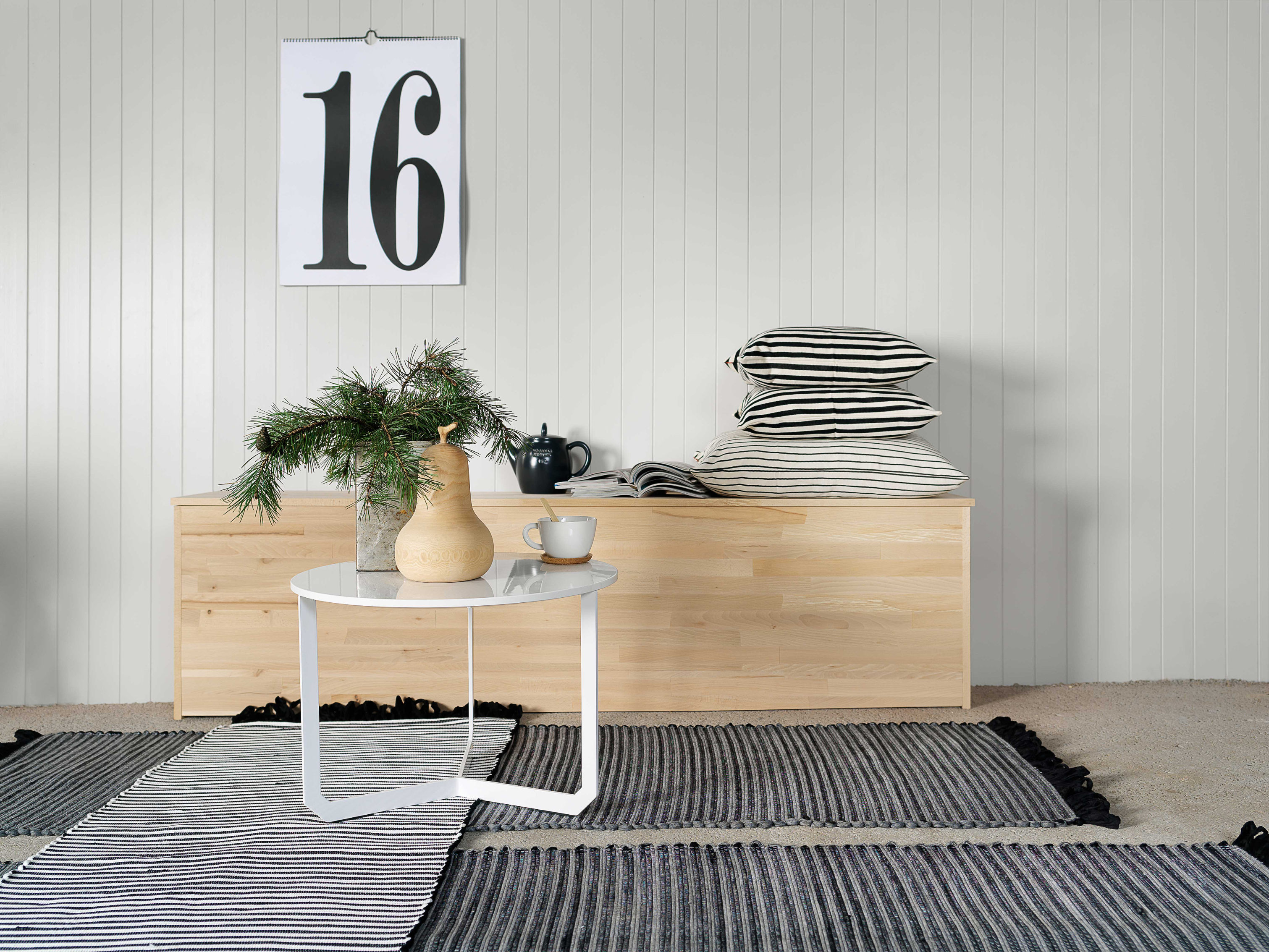 Hvite veggplater i MDF