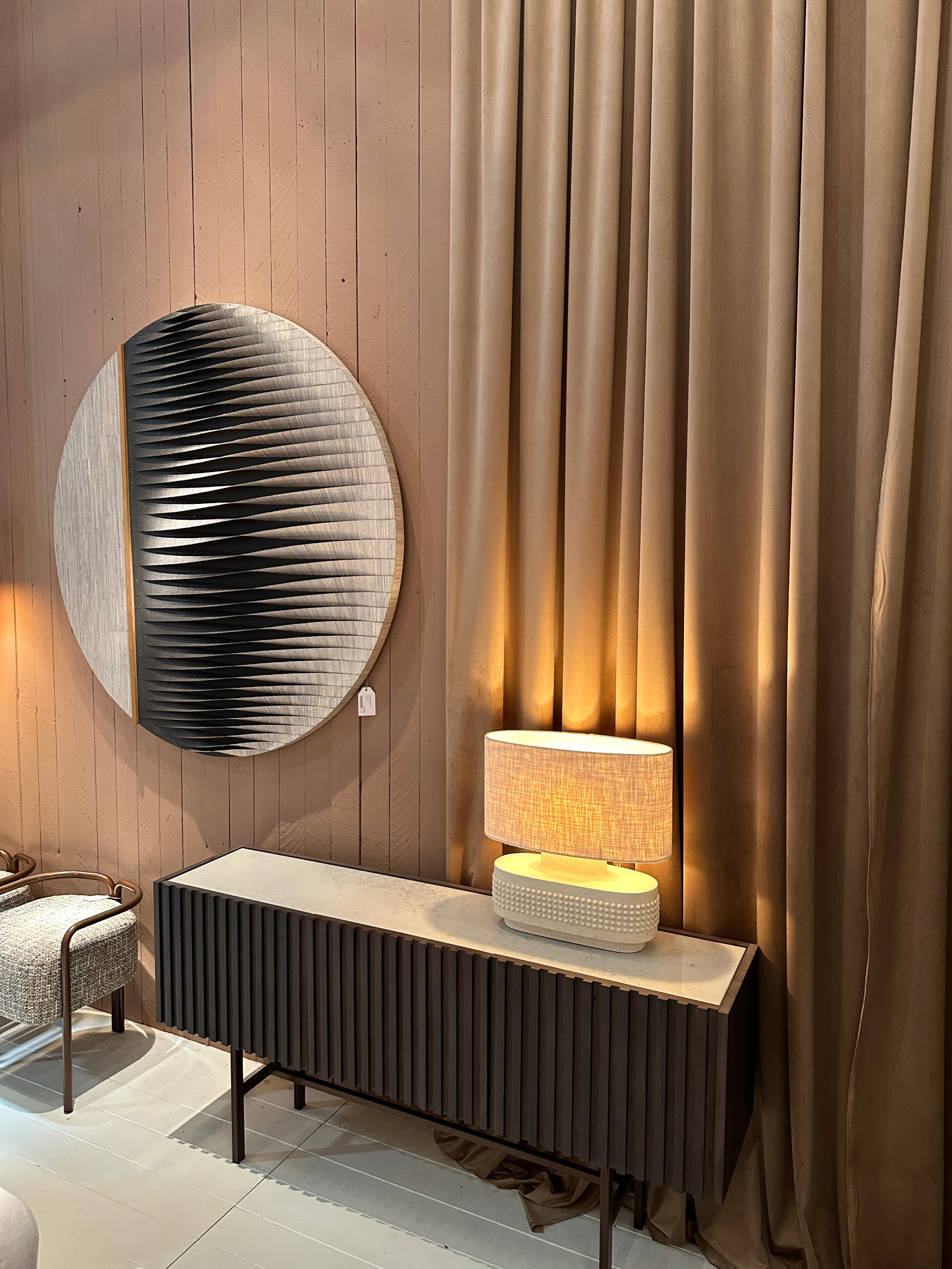 speil trepanel gardin