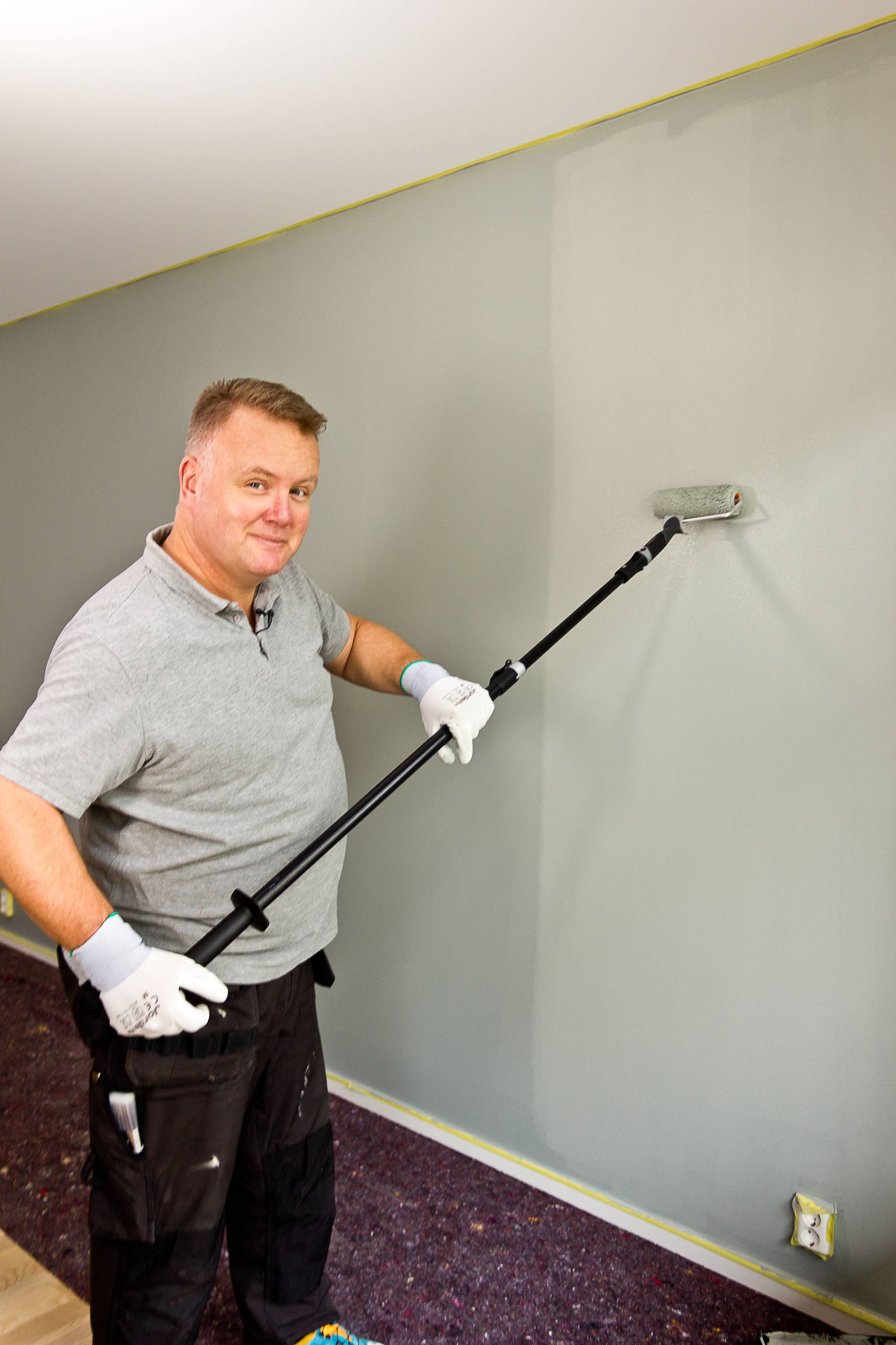 Kjapt og enkelt å male en vegg