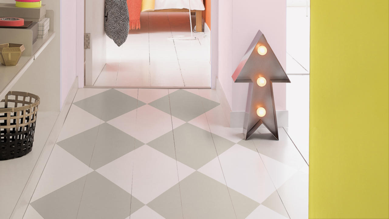 Mal mønster på gulvet