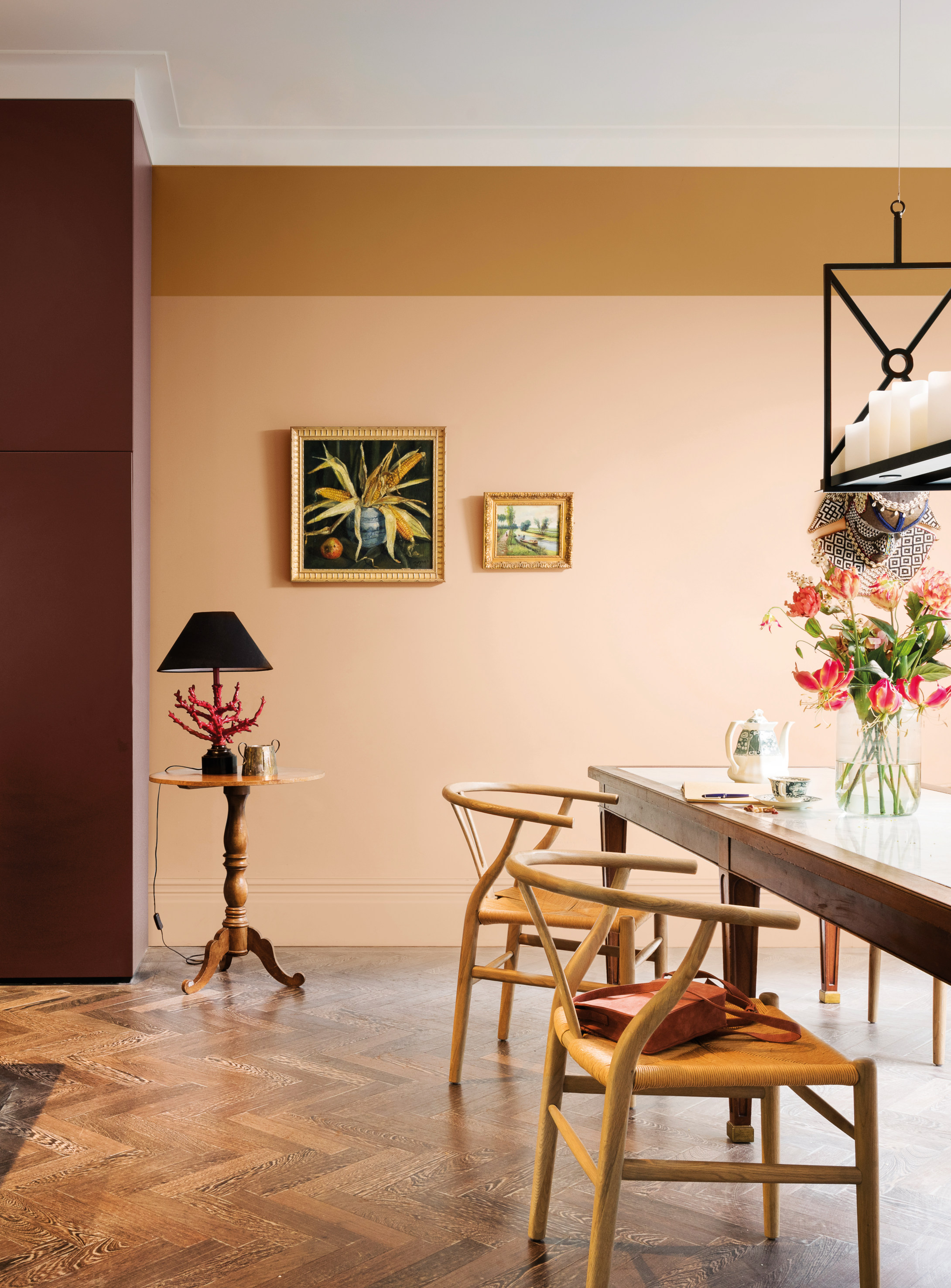 Mal stripe mot taket