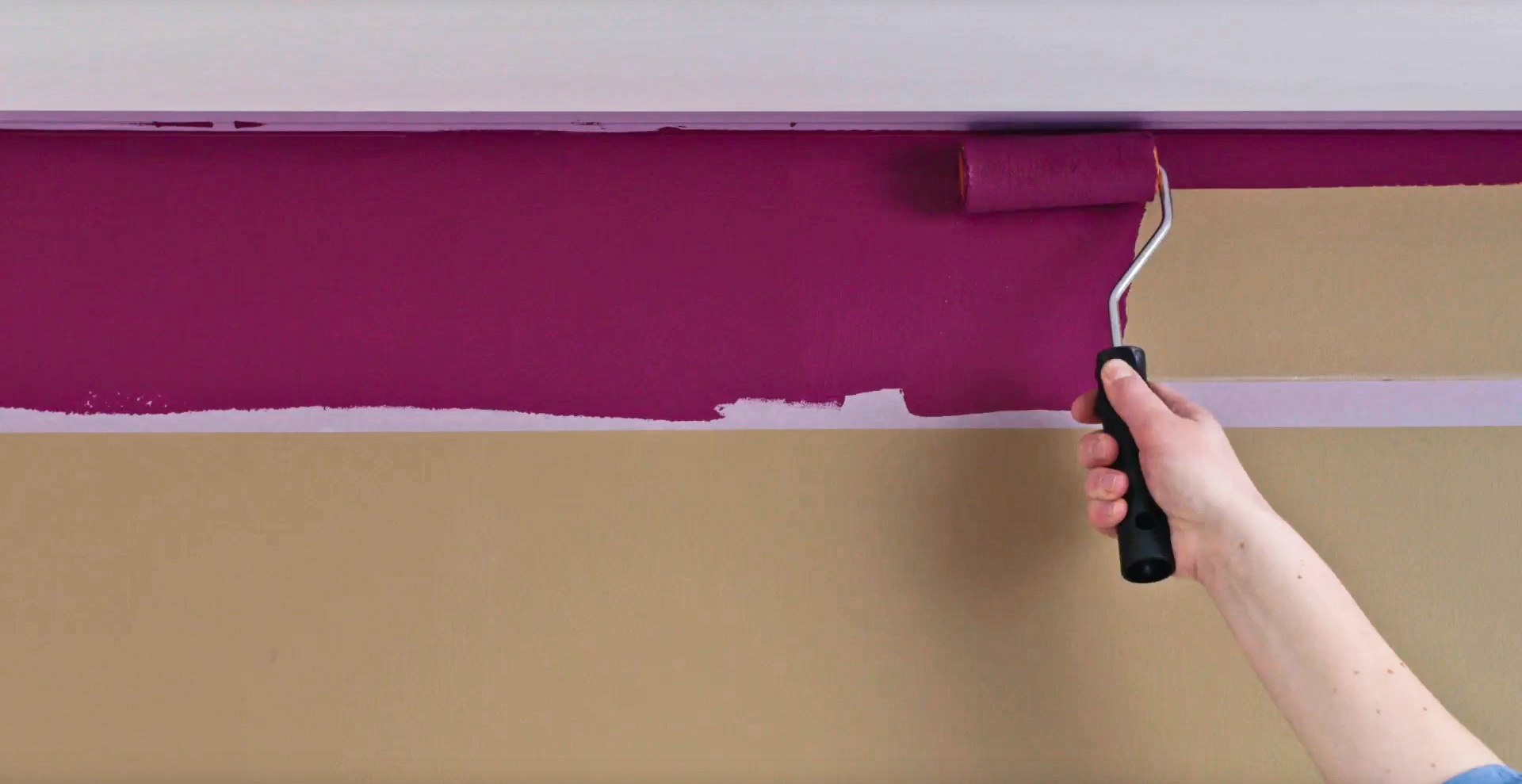 Mal striper på veggen