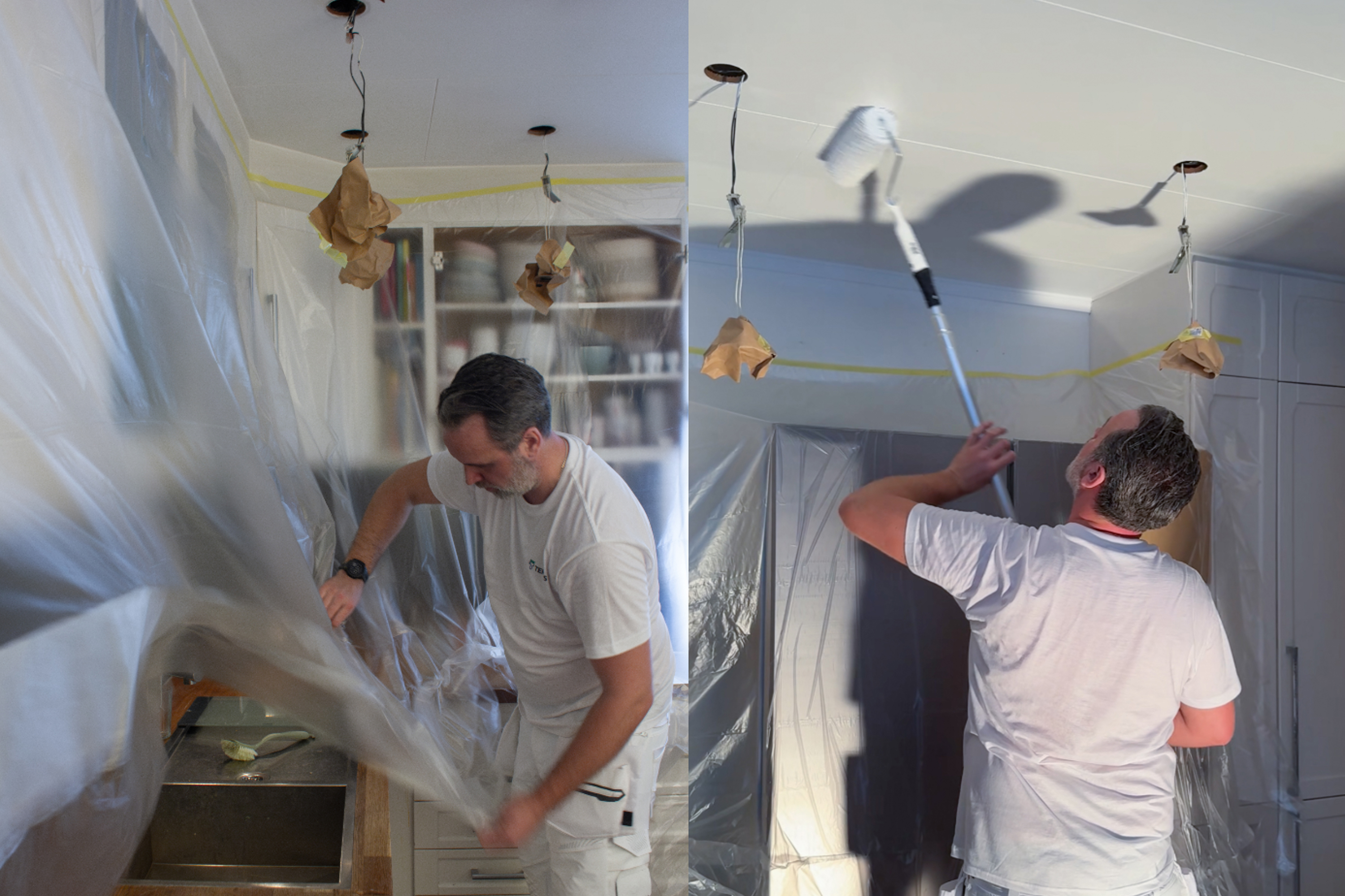 Slik maler du kjøkkentaket riktig