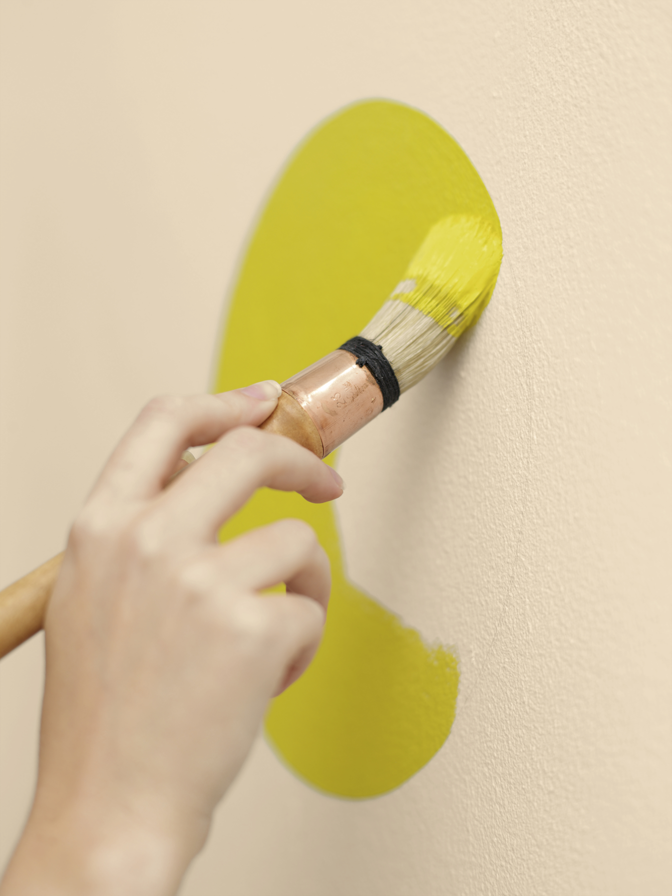 Male sirkel på veggen