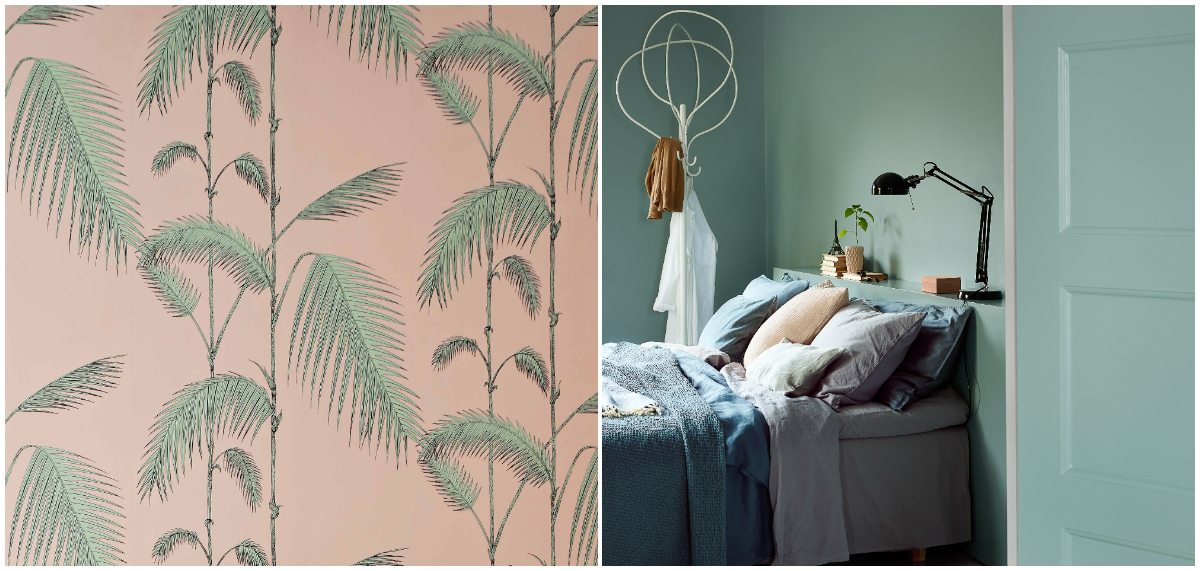 Sommerlig tapet og maling