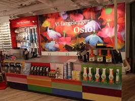 <b>FARGER I BYEN:</b> Fargerike har som mål å fargelegge Oslo. Det skal de gjøre med varer og tjenester fra den nye butikken i Waldemar Thranes gate. 