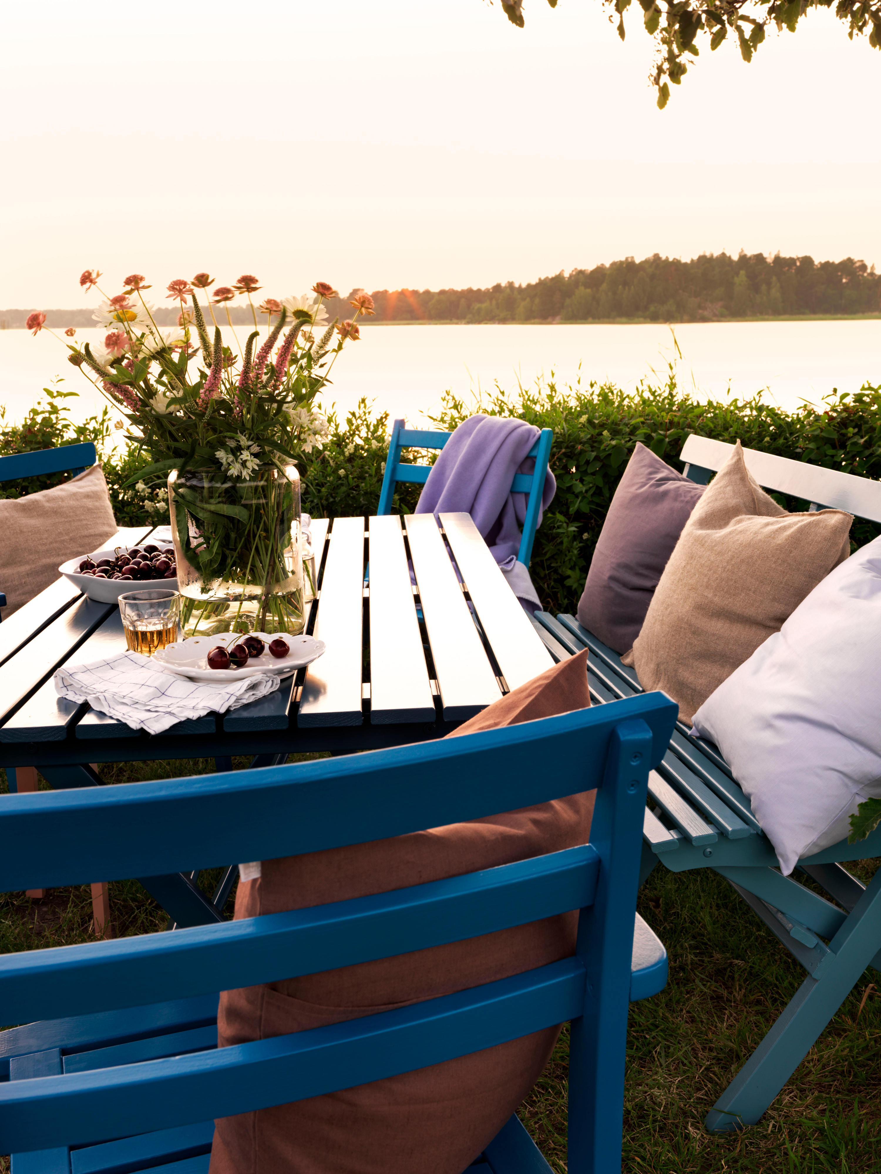 Tekstiler og farger har stor betydning for stemningen.