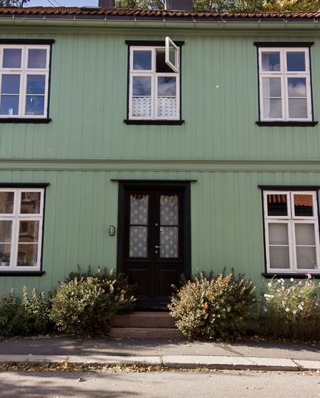 Grønt hus i Sagveien, Oslo
