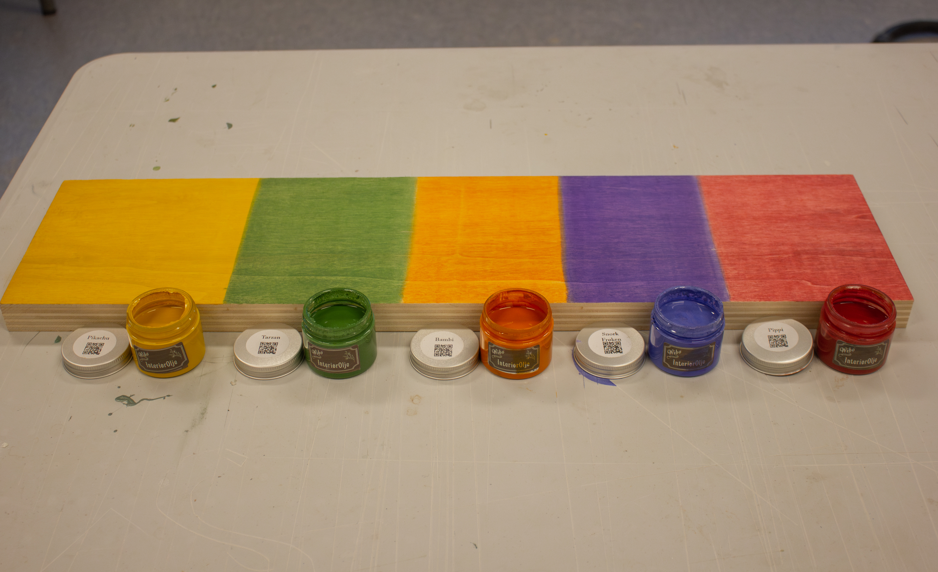 Wibo Interiørbeis, ulike farger