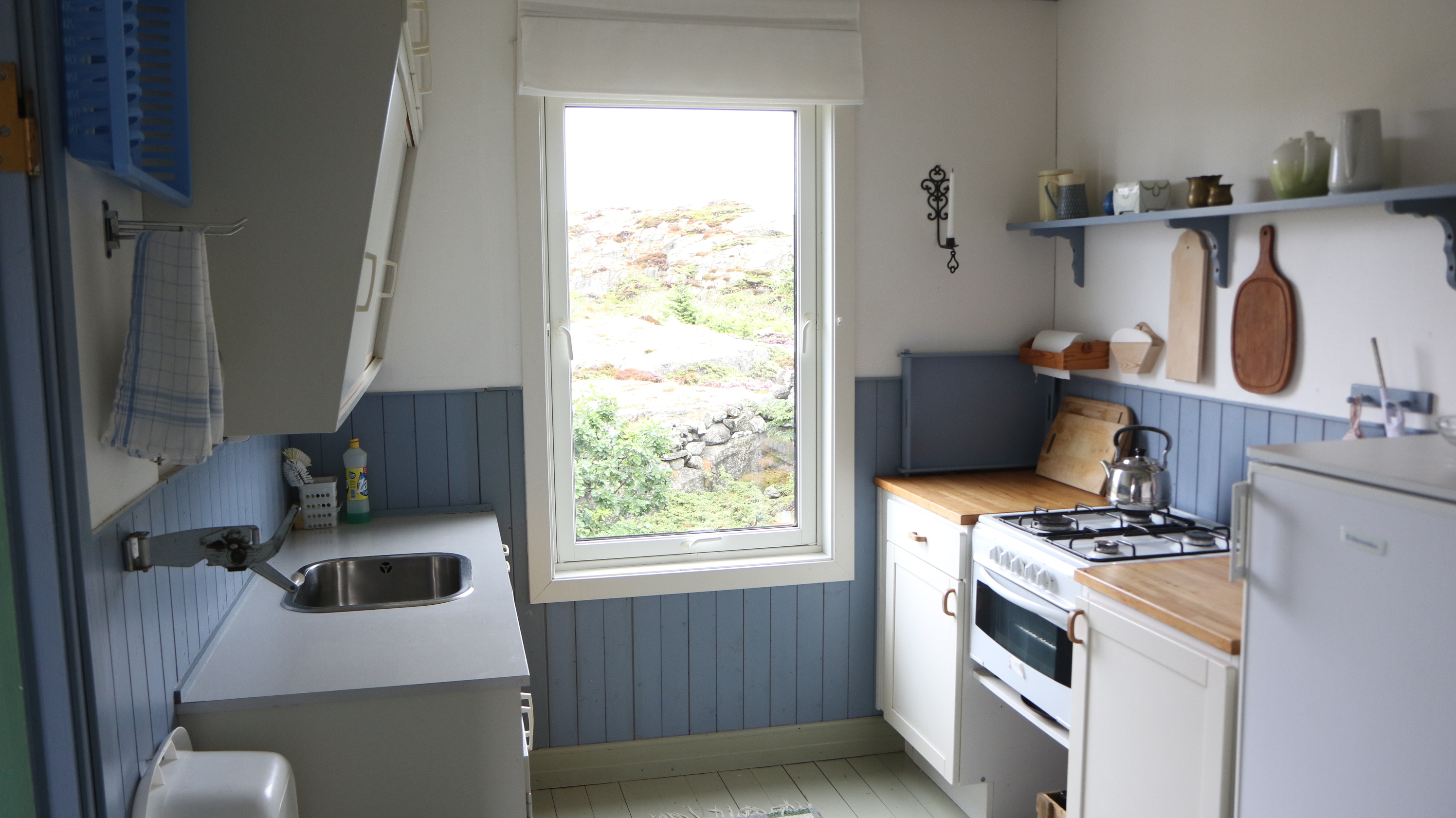 Sommerlig hyttekjøkken