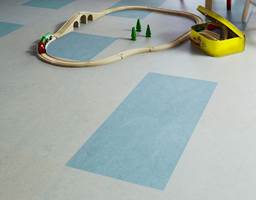 <b>KLIKK:</b> Med klikklinoleum kan du sette sammen fliser i ulike farger for å få et helt unikt gulv. Her er det brukt Marmoleum klikk fra Forbo Flooring. (Foto: Forbo Flooring)<br/><a href='https://www.ifi.no//lek-deg-med-barneromsgulvet'>Klikk her for å åpne artikkelen: Lek deg med barneromsgulvet</a>