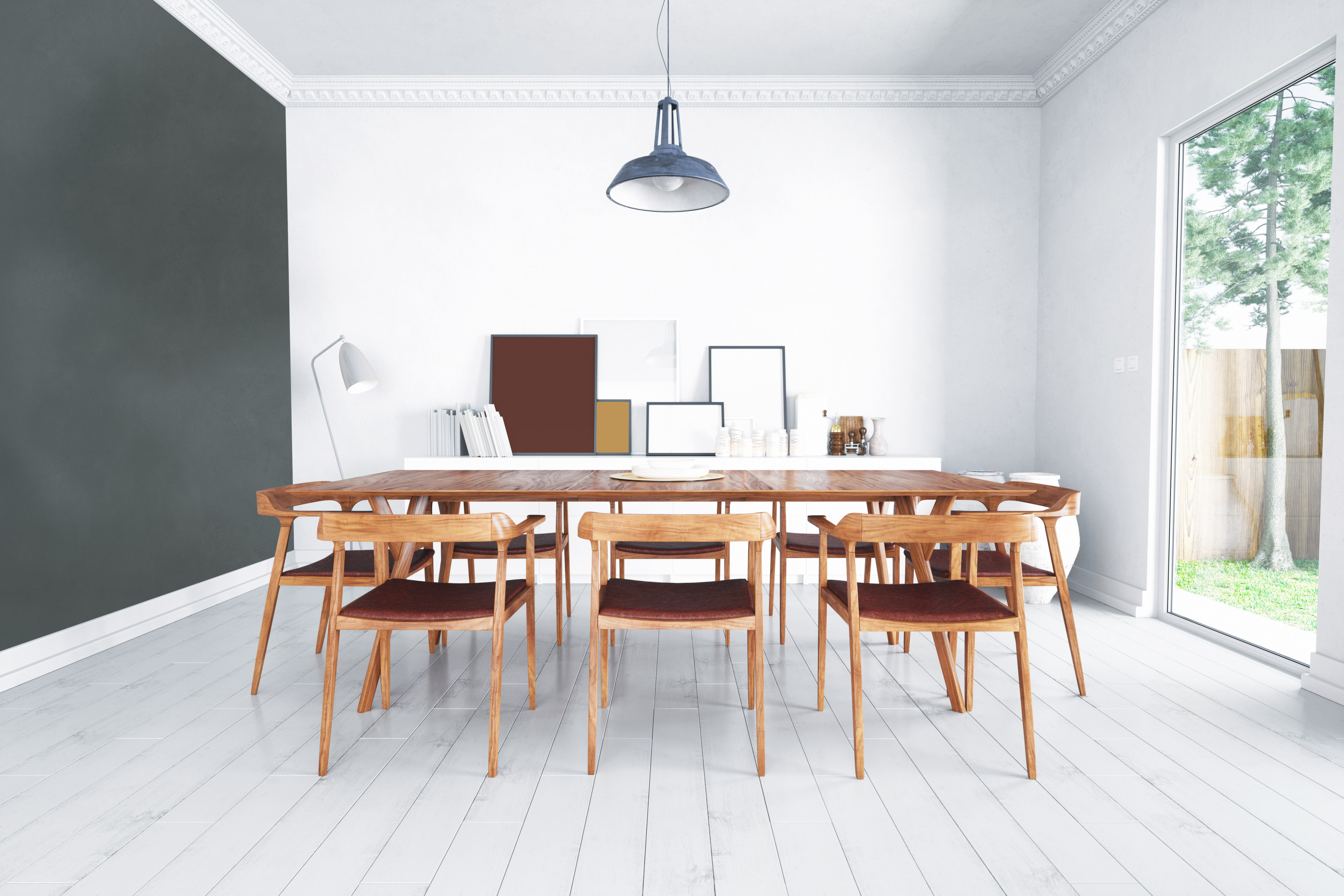 Matt, lekkert og slitesterkt med malt gulv