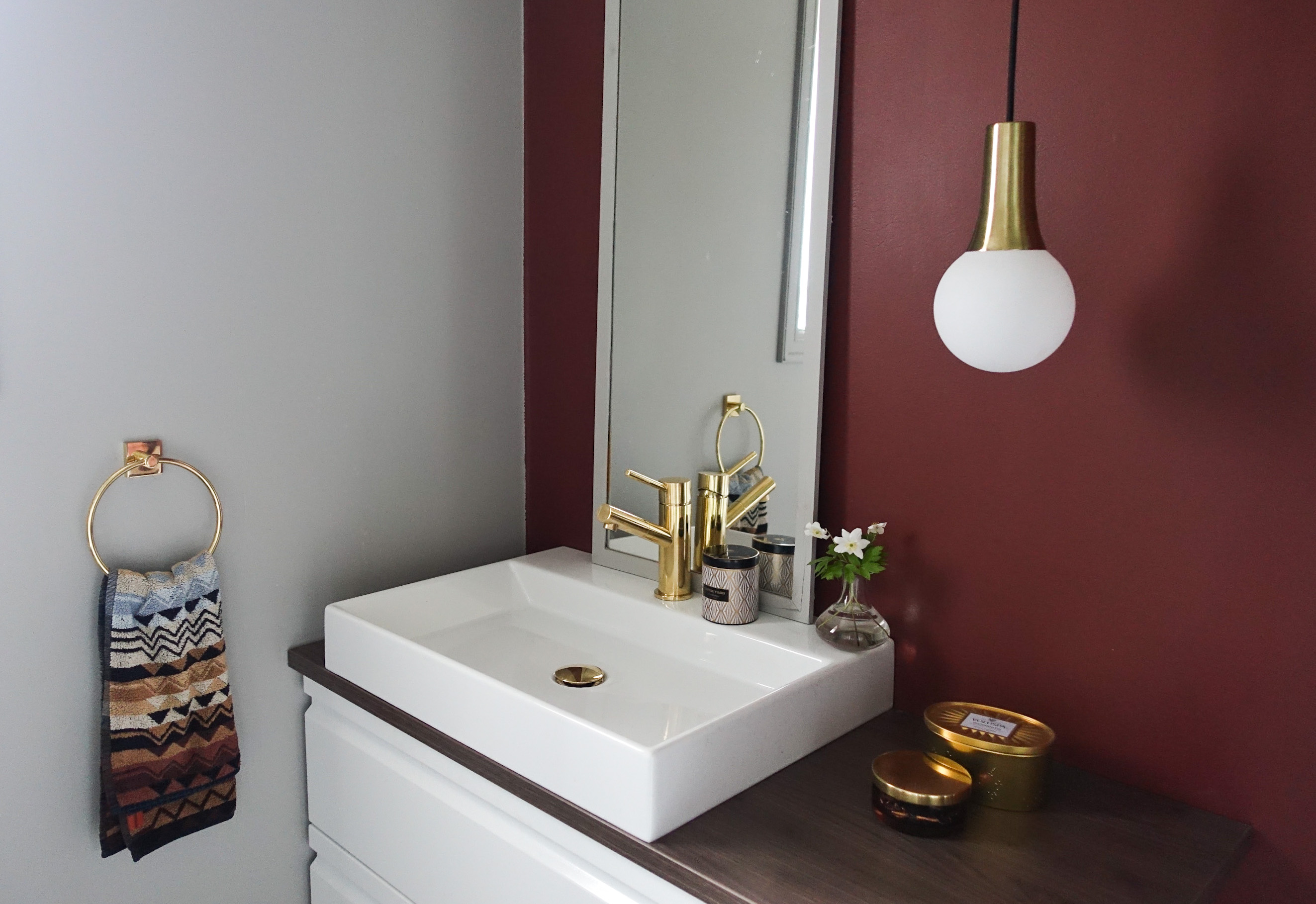 Matt maling på badet