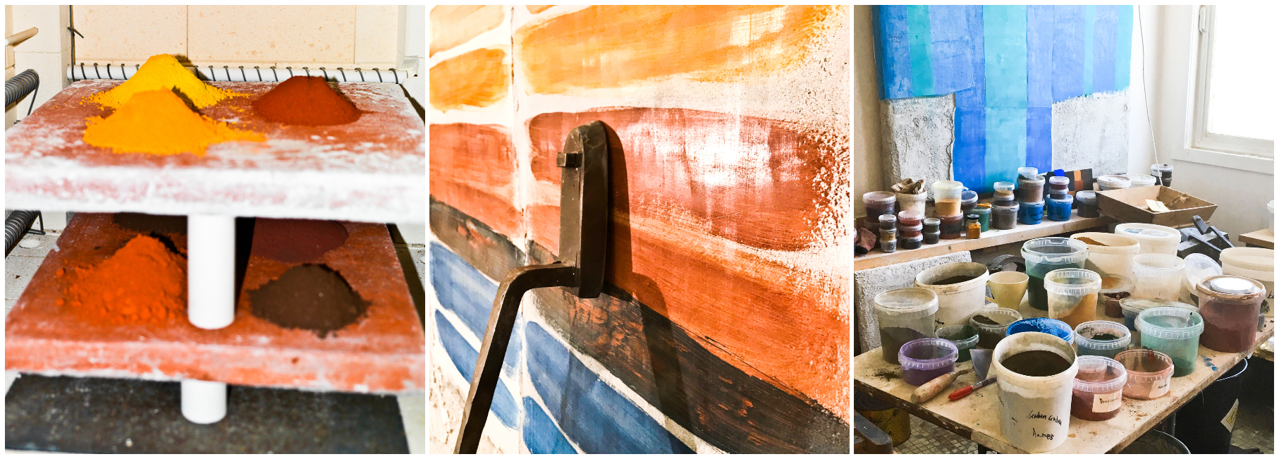 Brenning av jordpigmenter