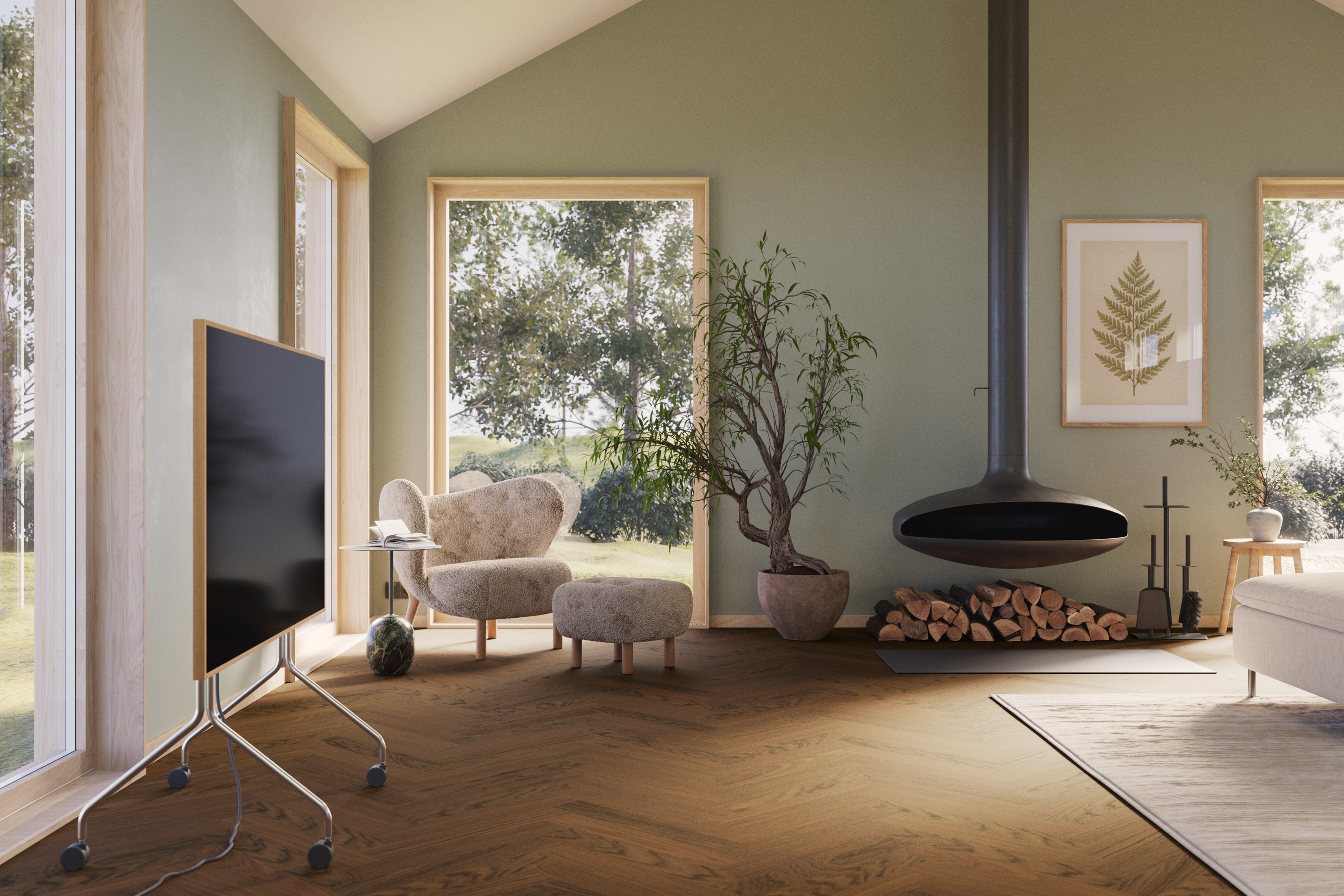 Klassisk gulvdesign for moderne hjem