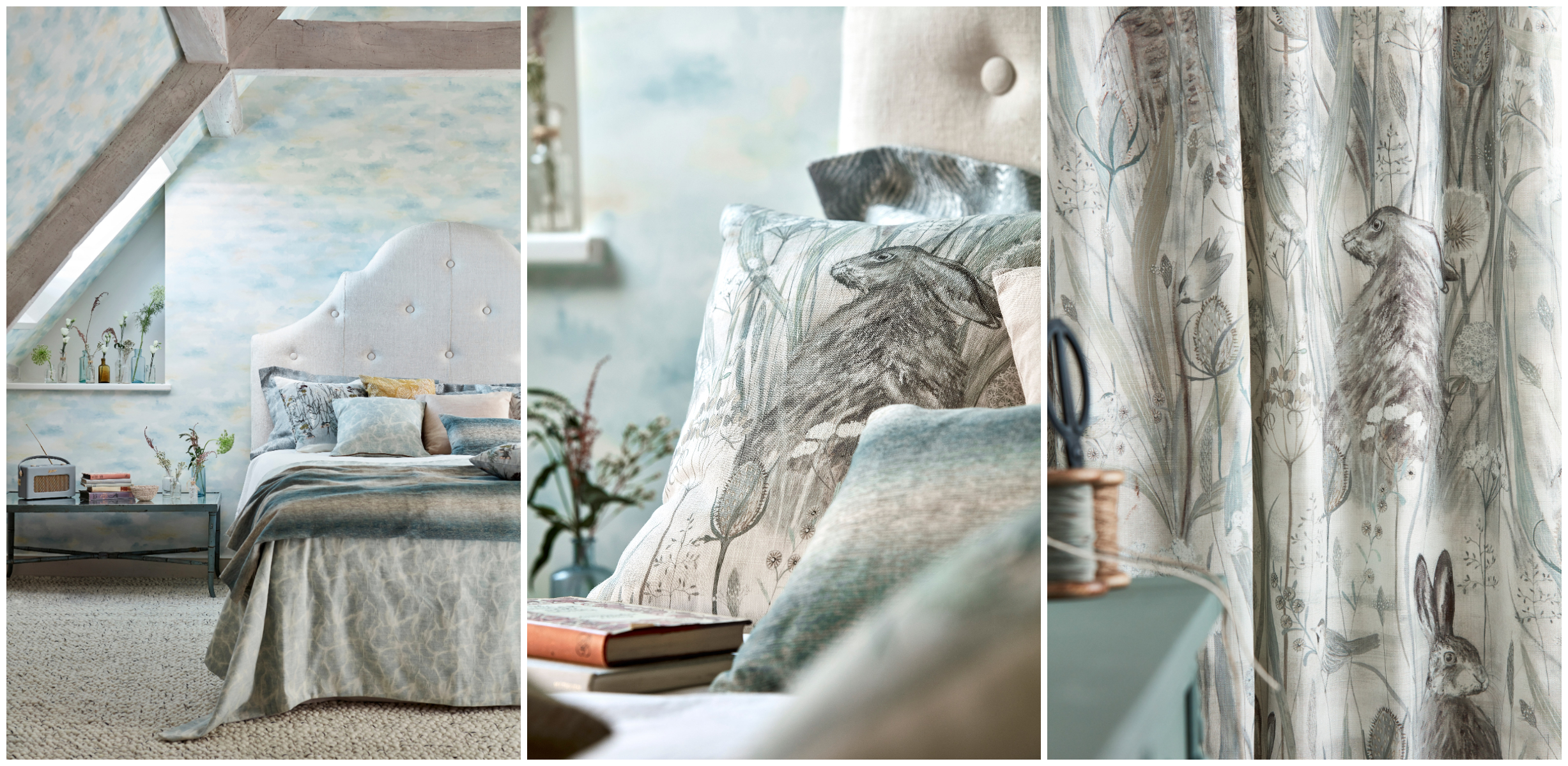 Rolig mønstermiks i interiøret