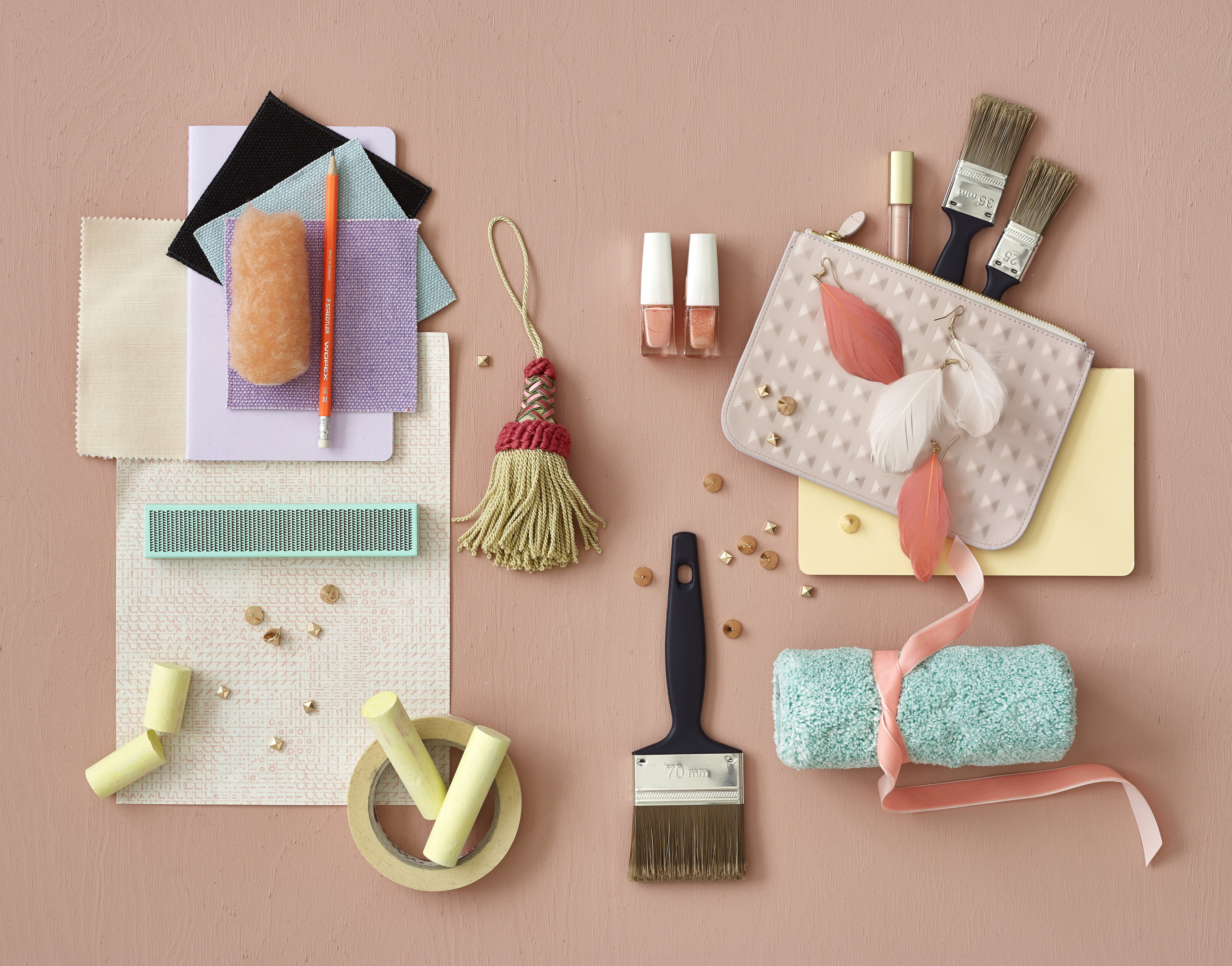 Moodboard til Nøytral orange.