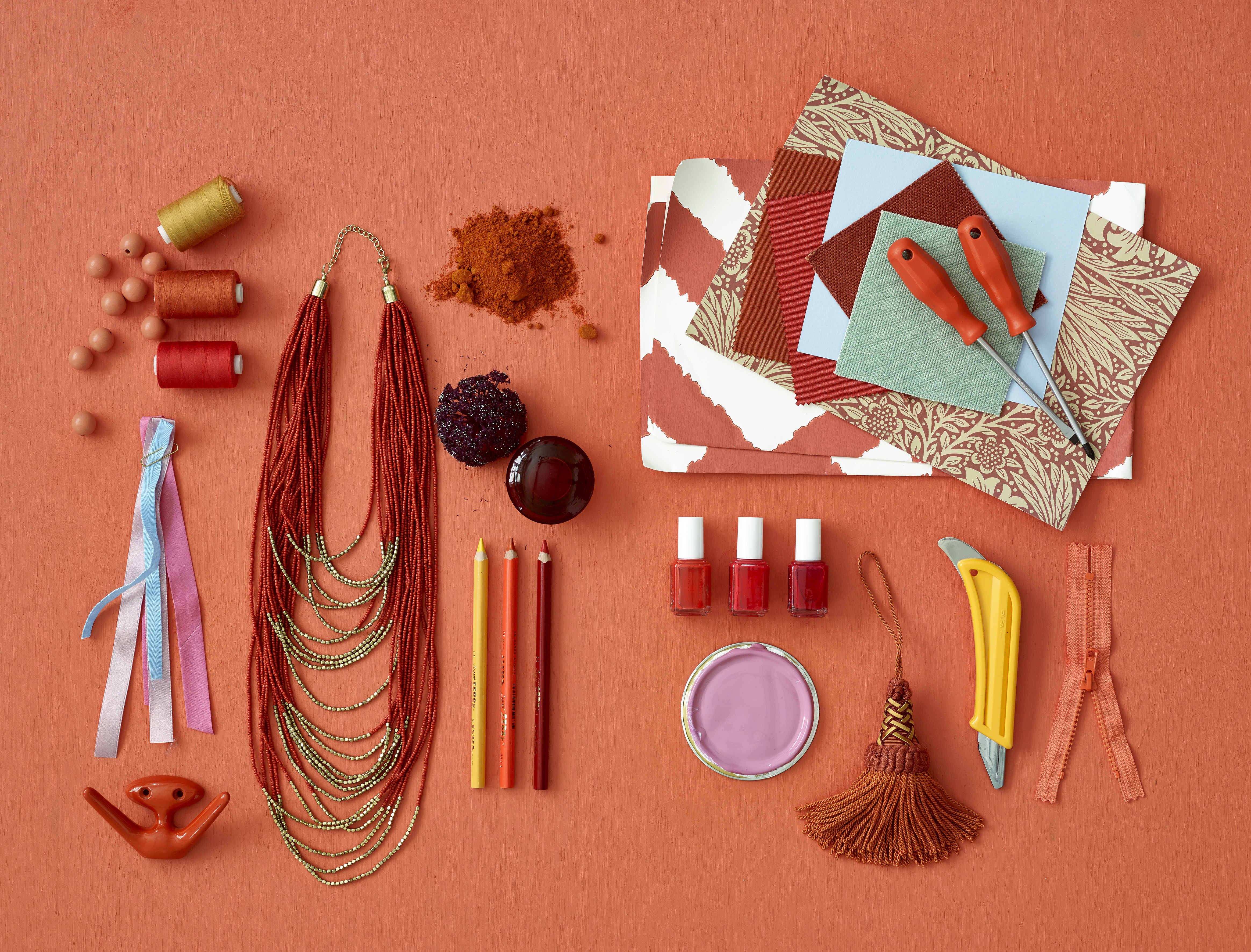 Moodboard til Varm orange!