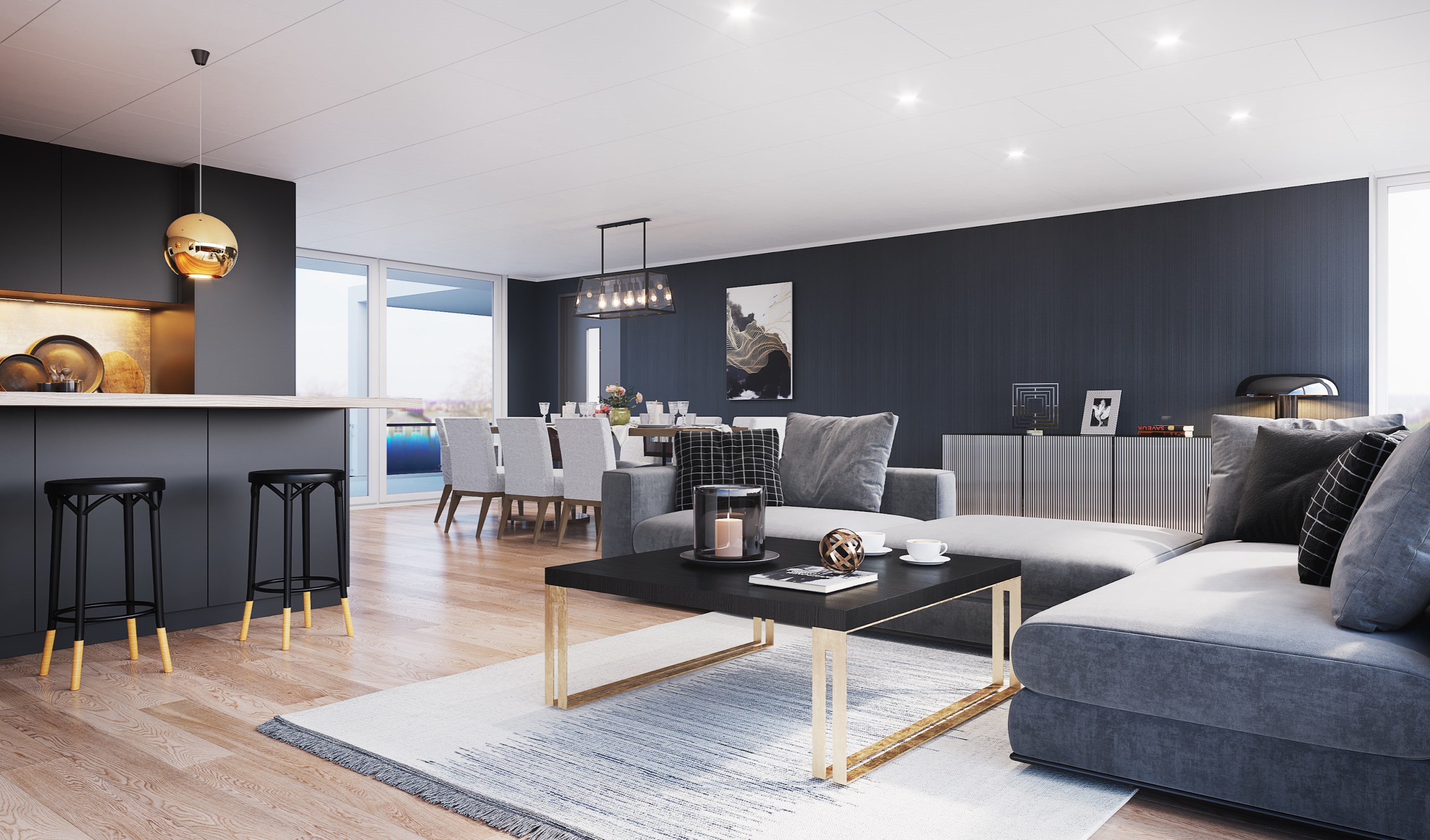 Veggplater med tapet