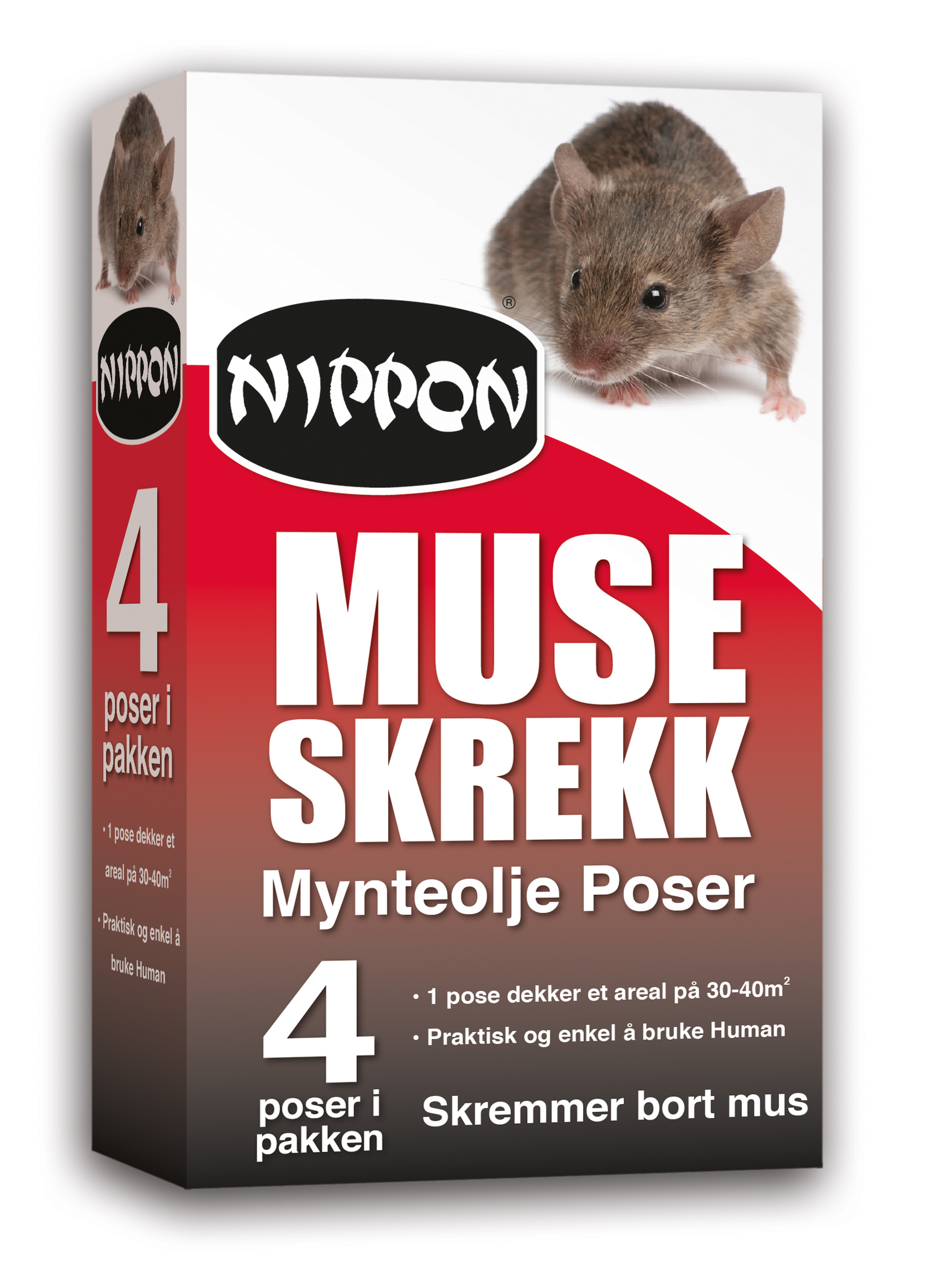 Gnagere liker ikke duften av mynteolje.