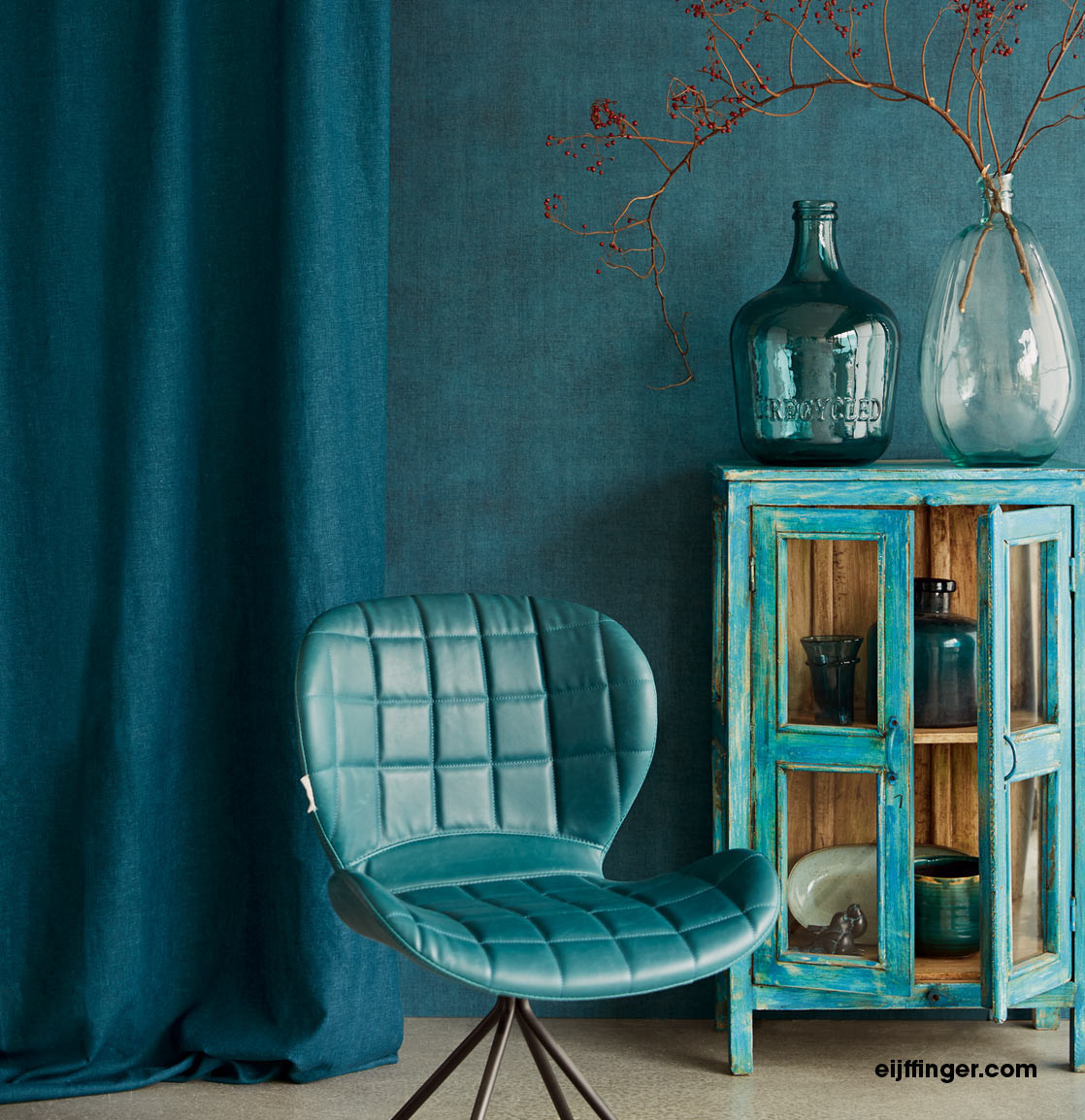 Matchende tapet og tekstil